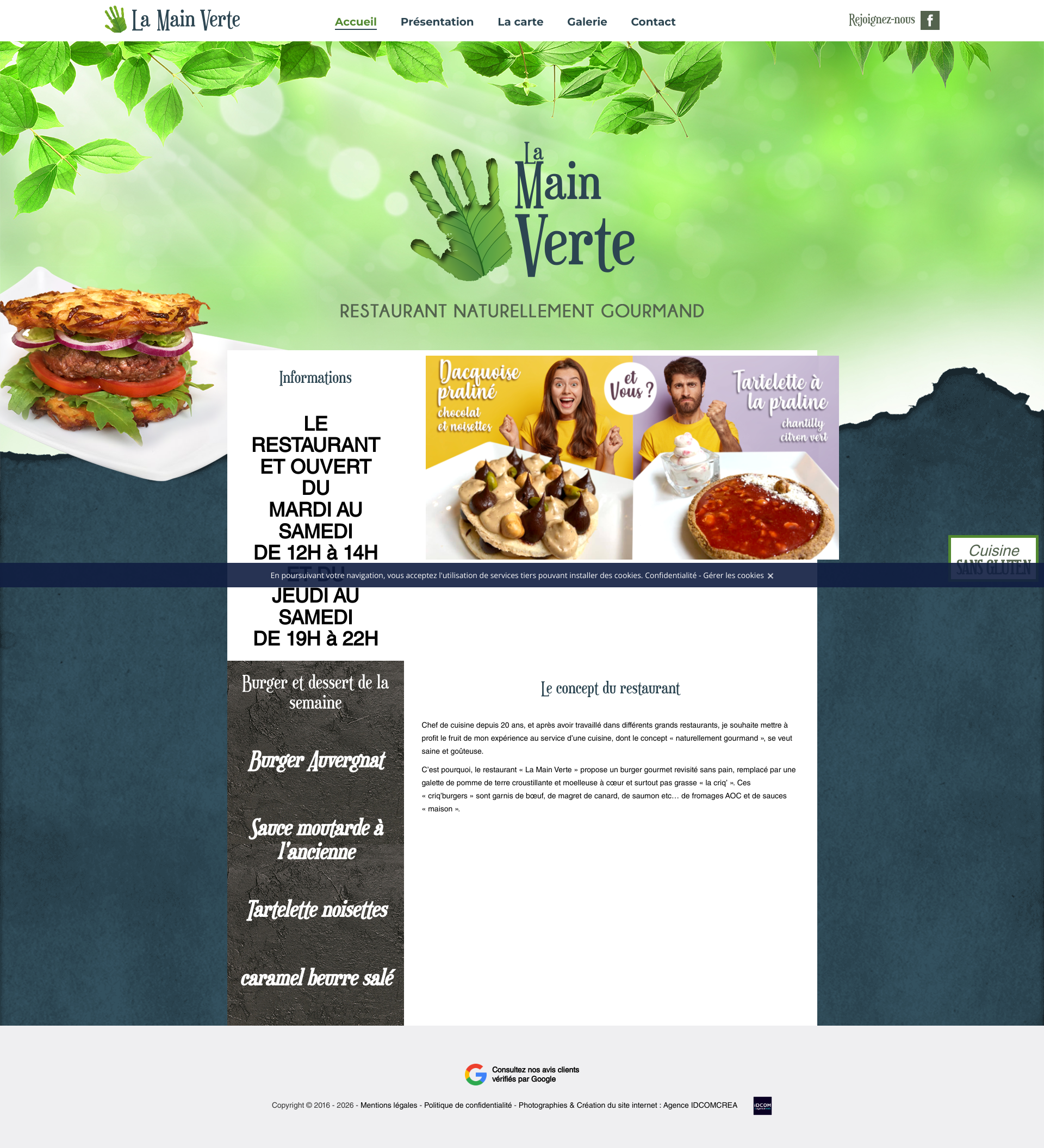 Aperçu du site