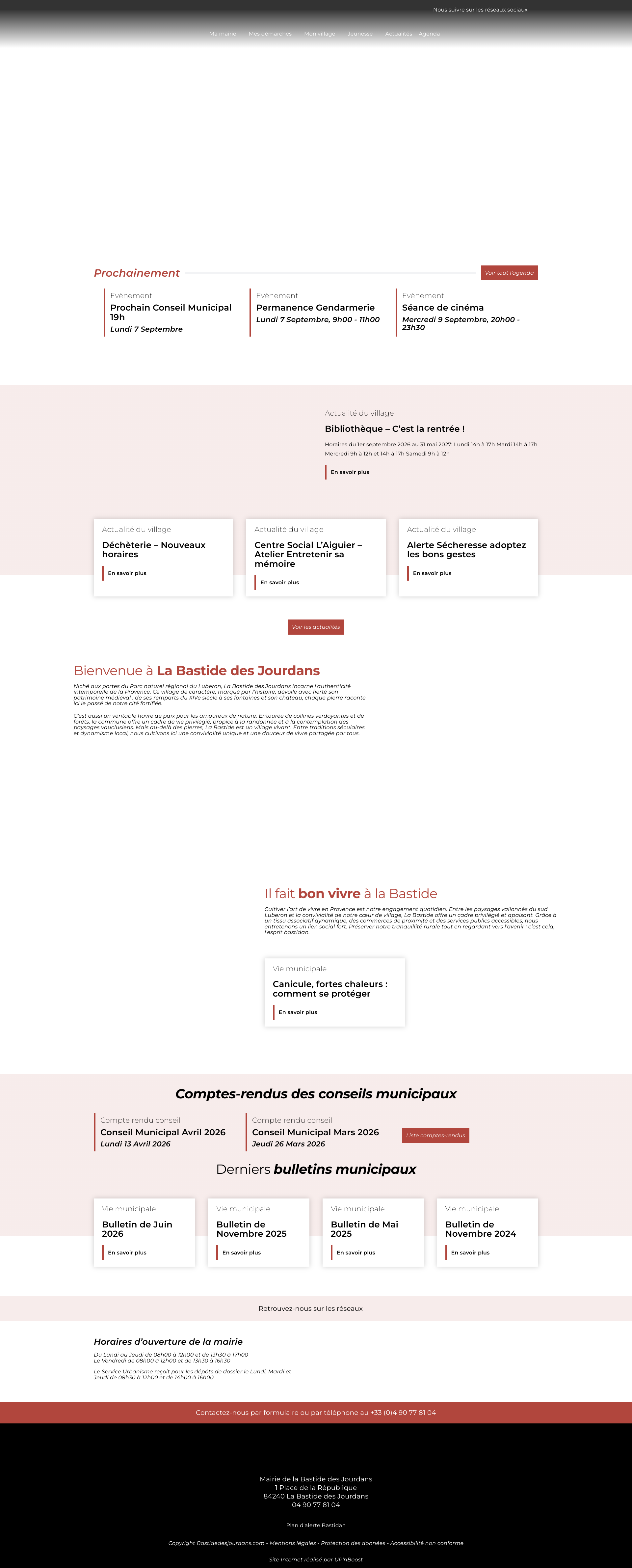 Aperçu du site