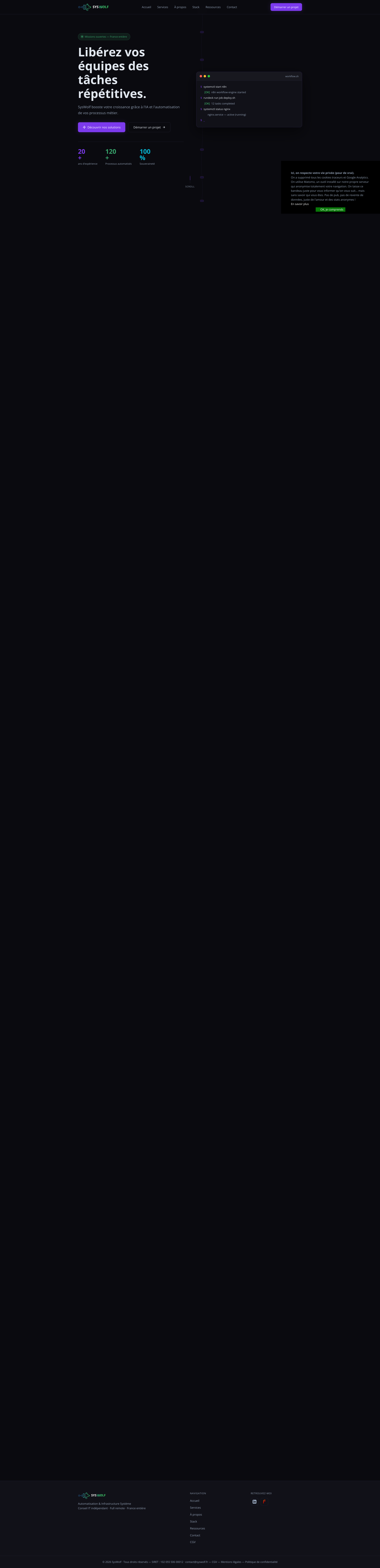 Aperçu du site