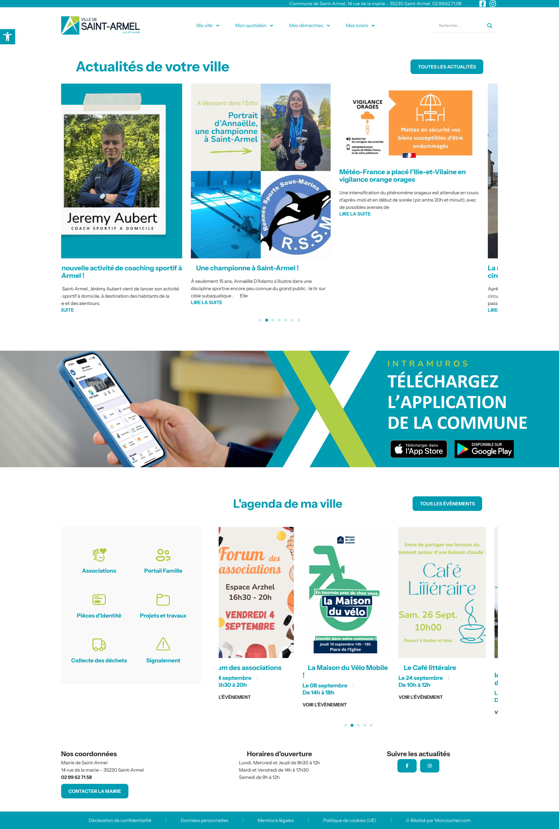 Aperçu du site