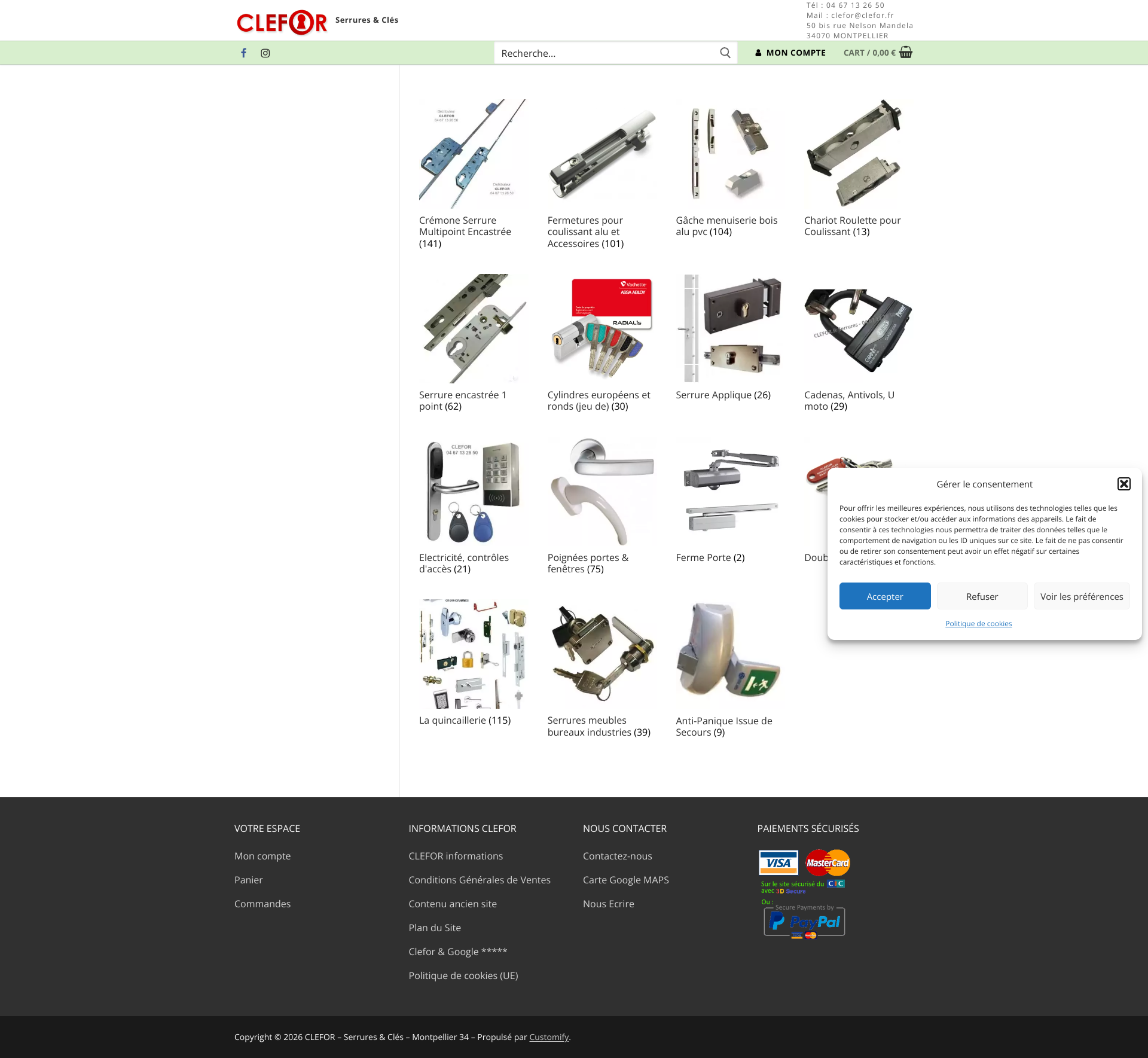 Aperçu du site