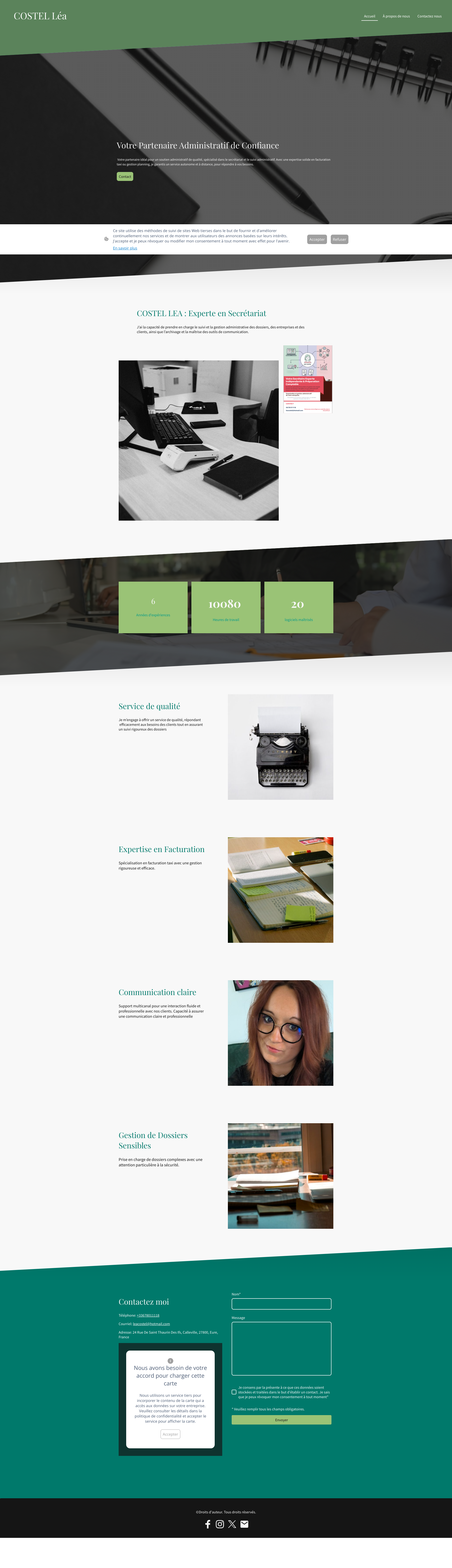 Aperçu du site