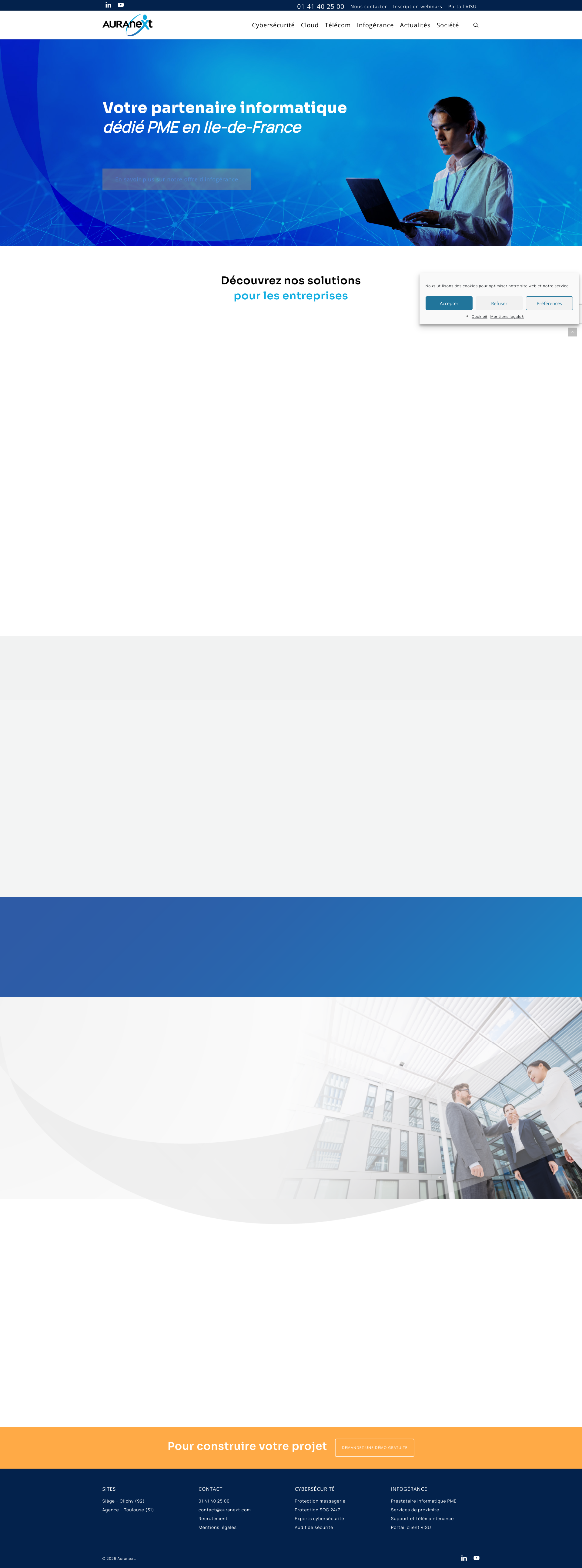 Aperçu du site
