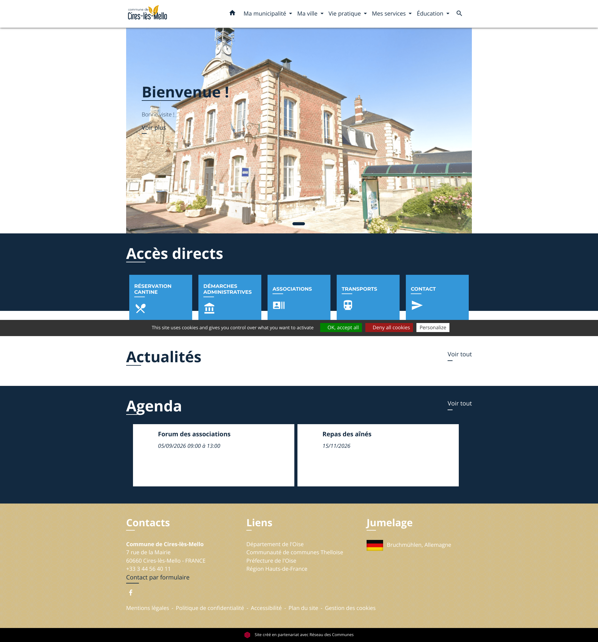 Aperçu du site
