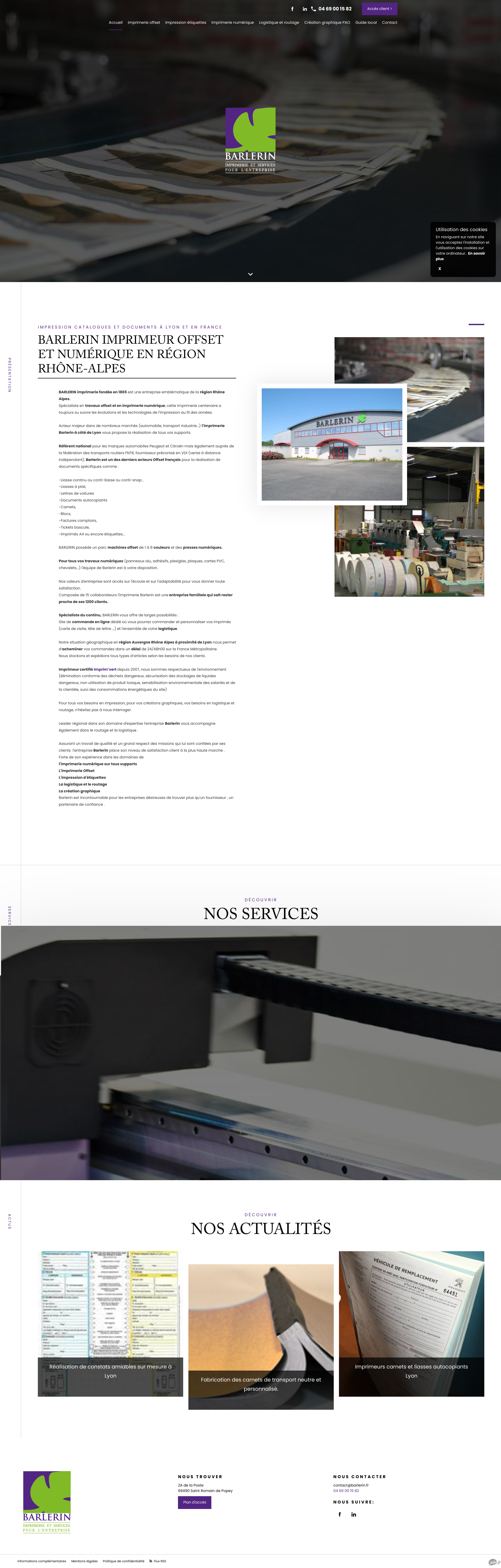 Aperçu du site
