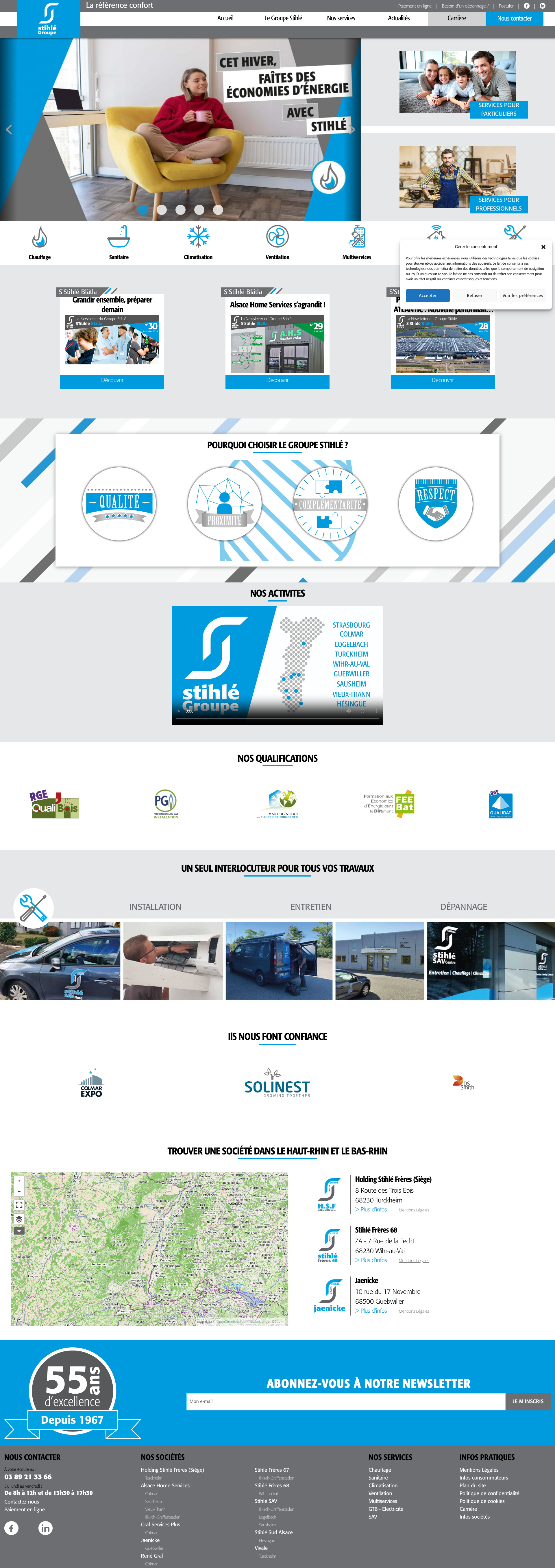 Aperçu du site
