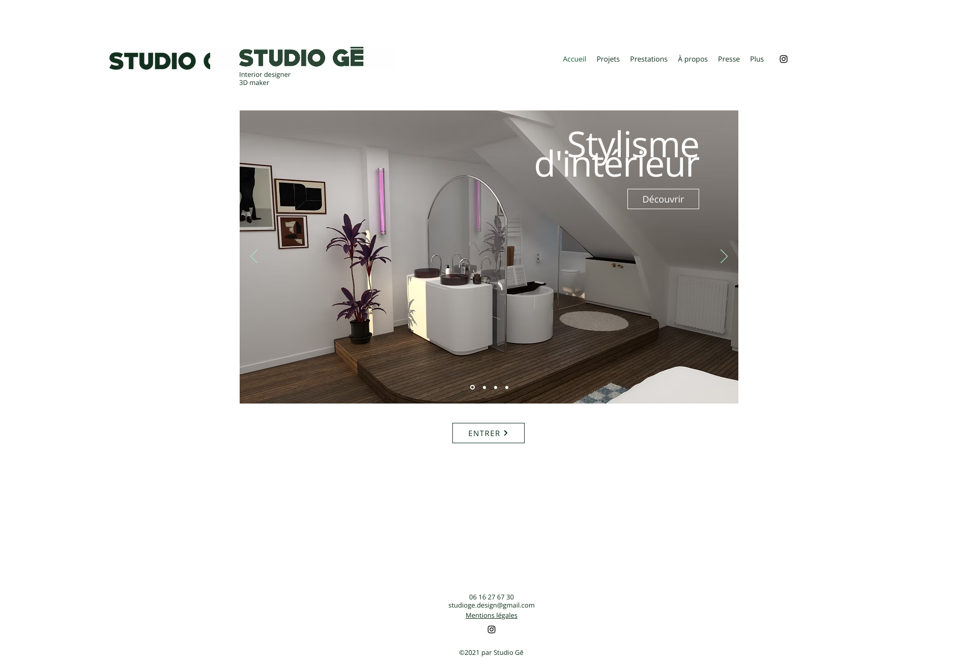 Aperçu du site
