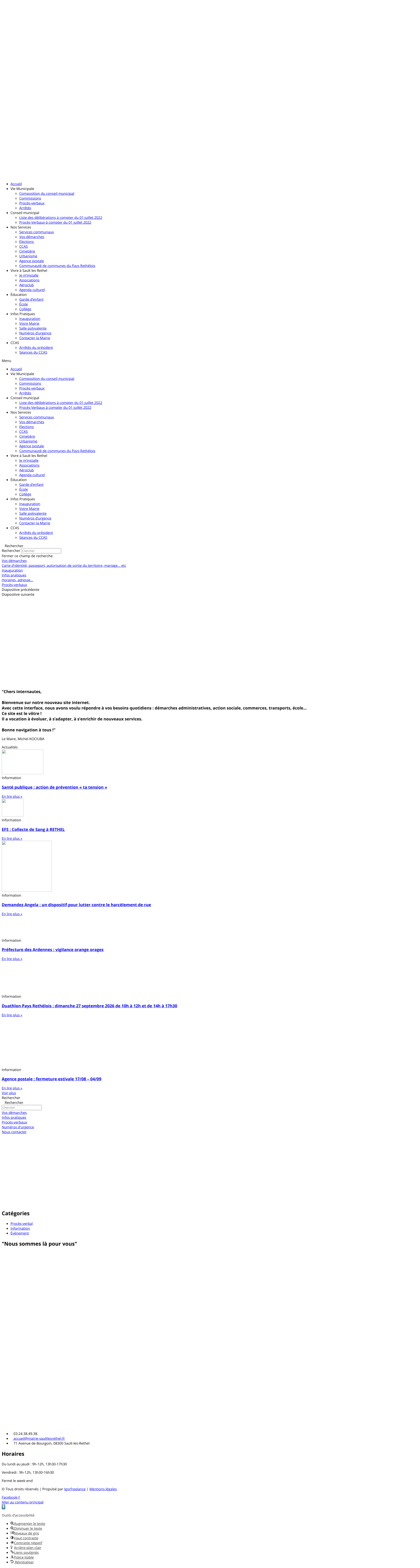 Aperçu du site