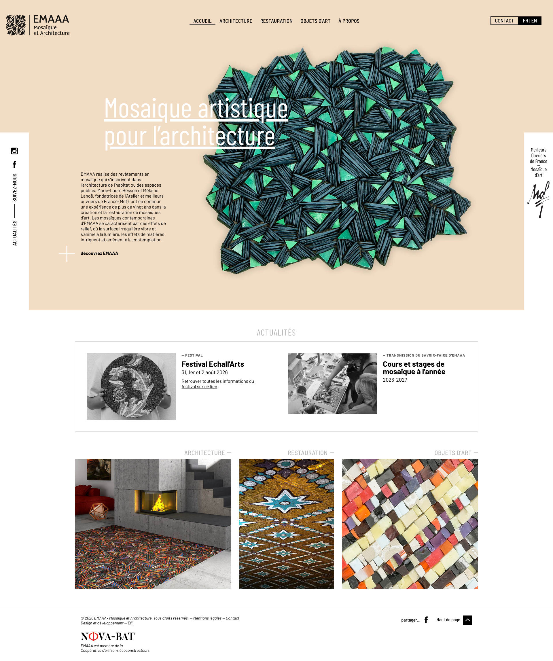 Aperçu du site