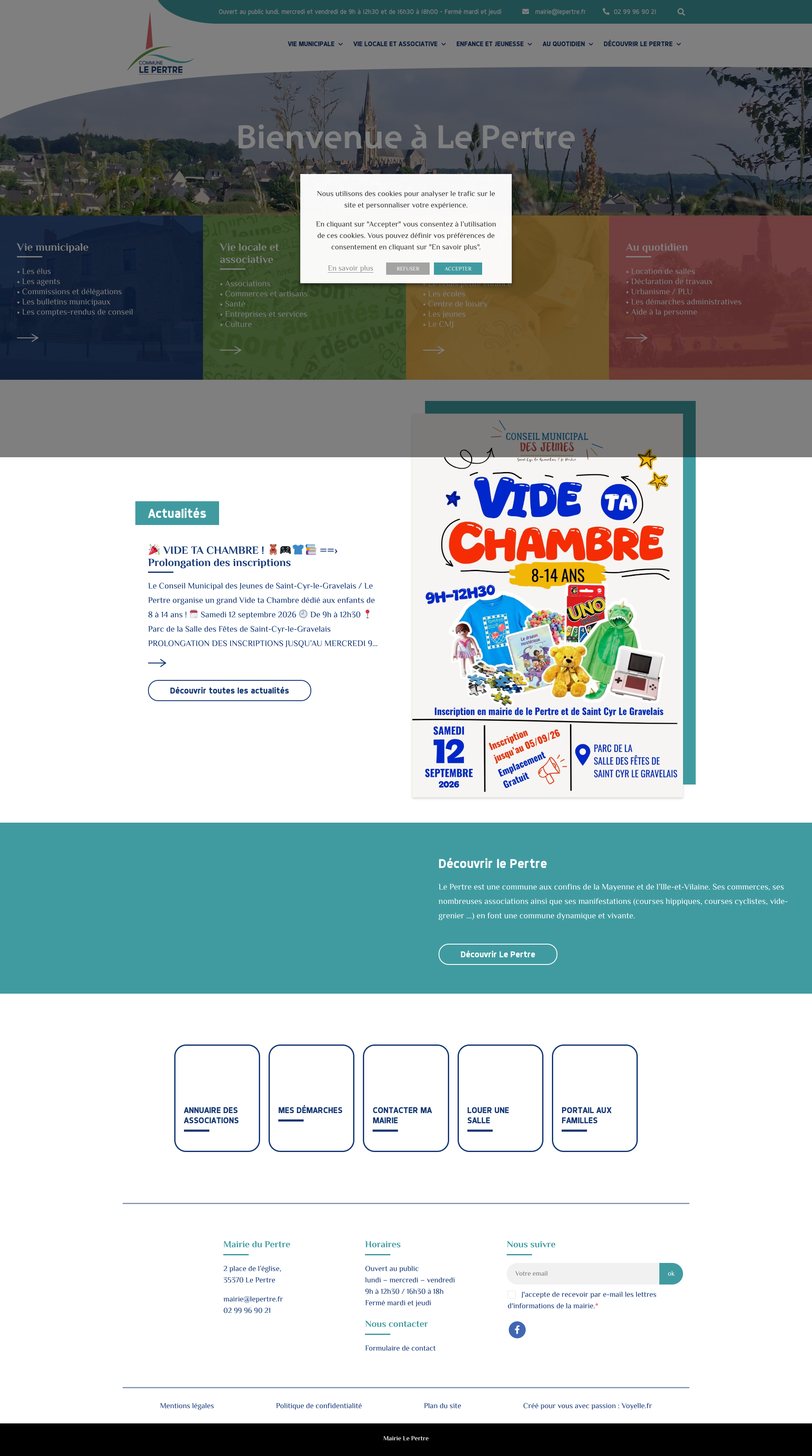 Aperçu du site