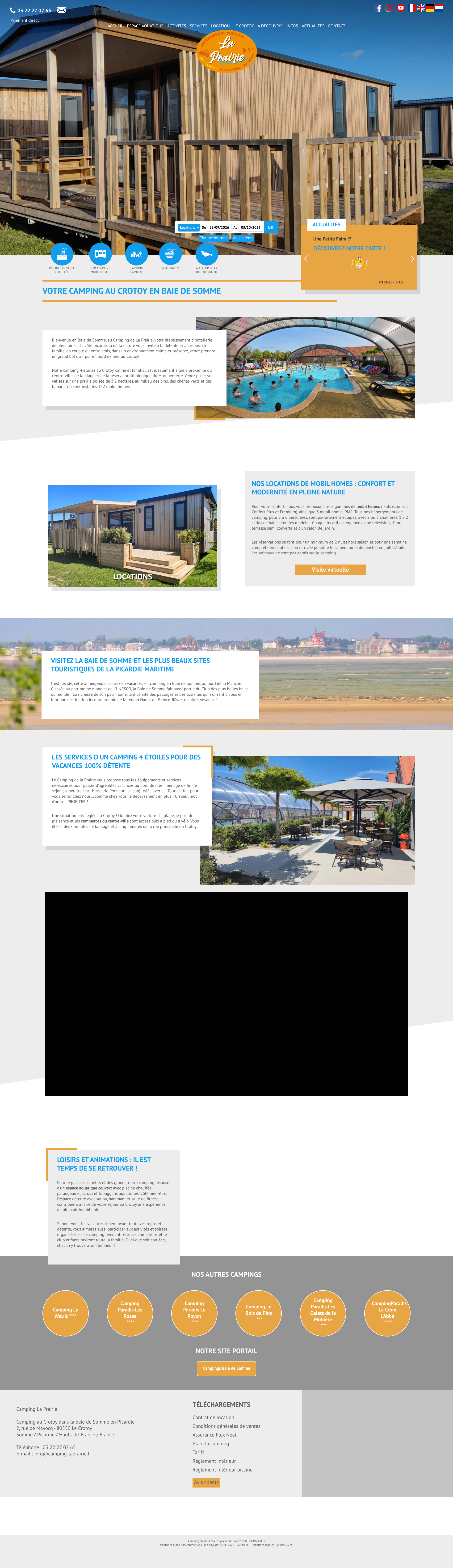 Aperçu du site