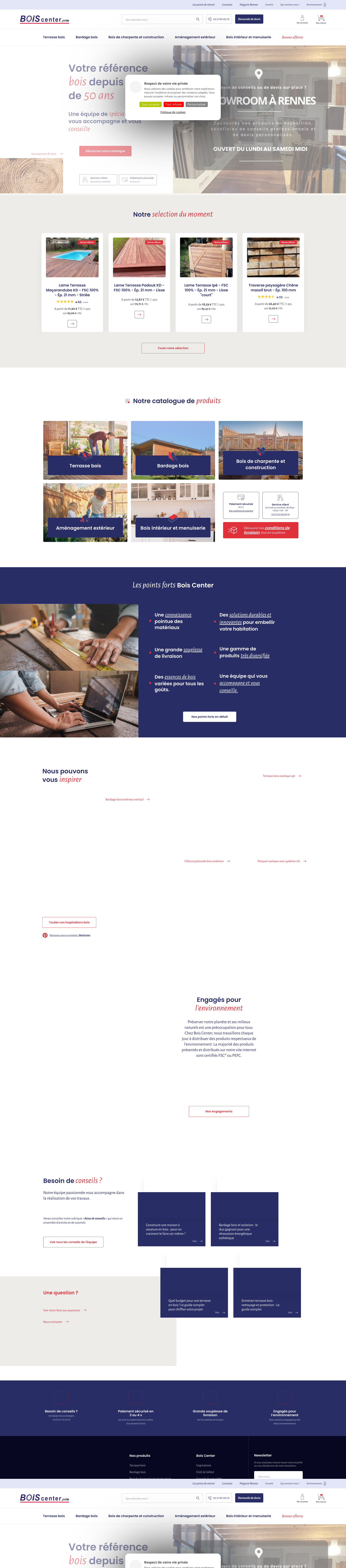 Aperçu du site