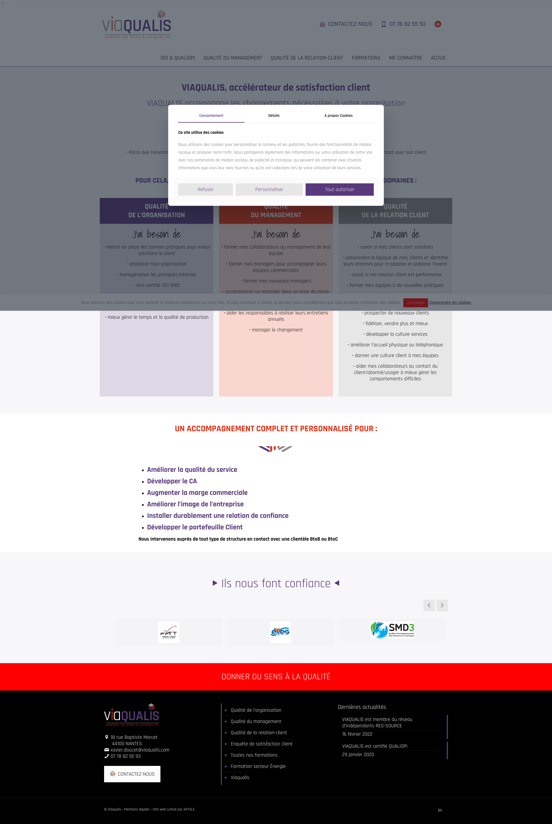 Aperçu du site