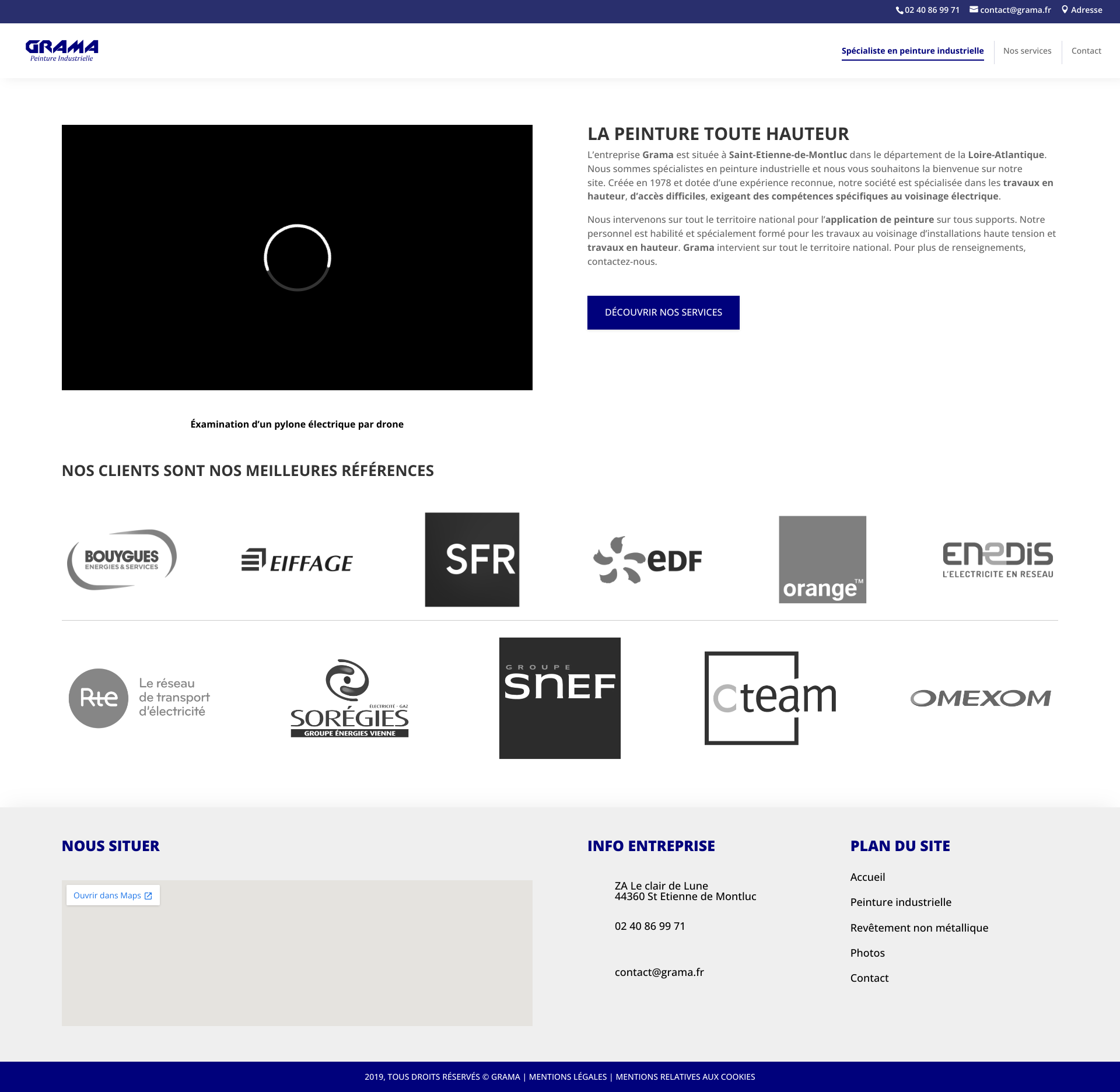Aperçu du site