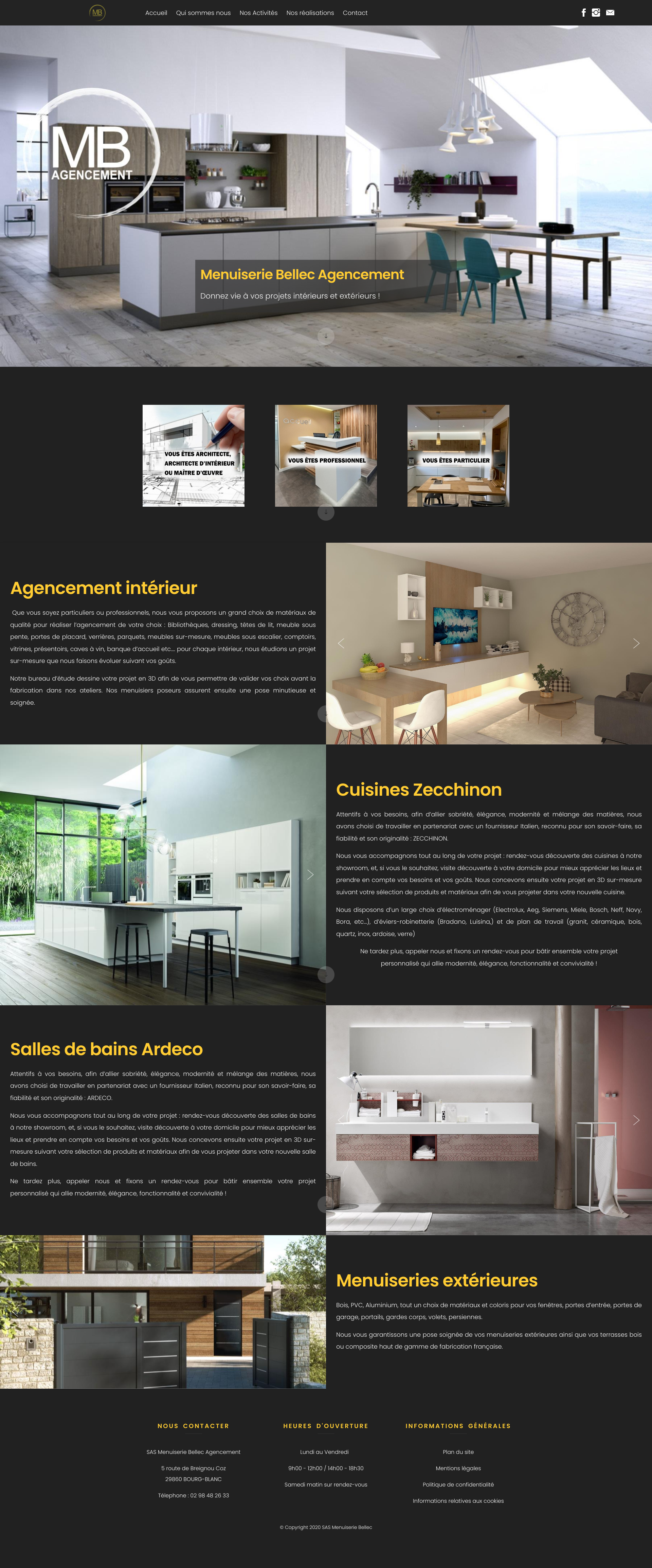 Aperçu du site