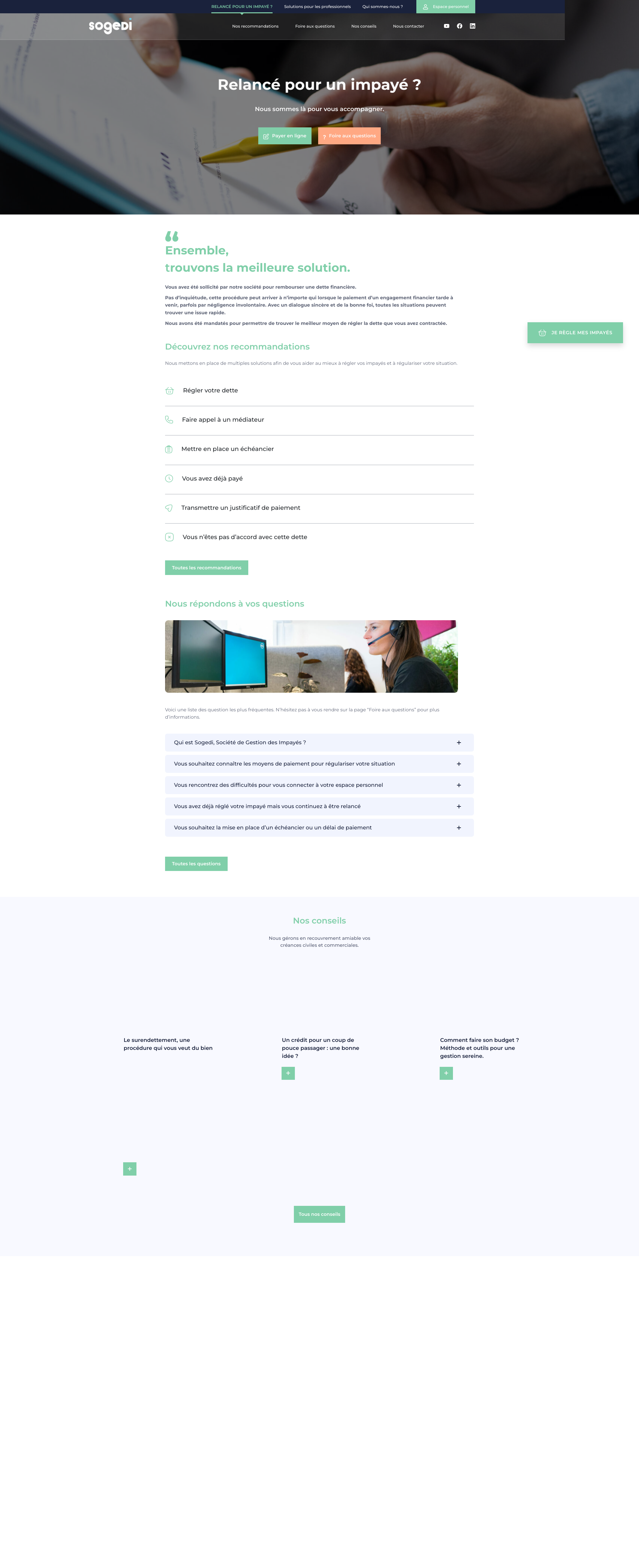 Aperçu du site