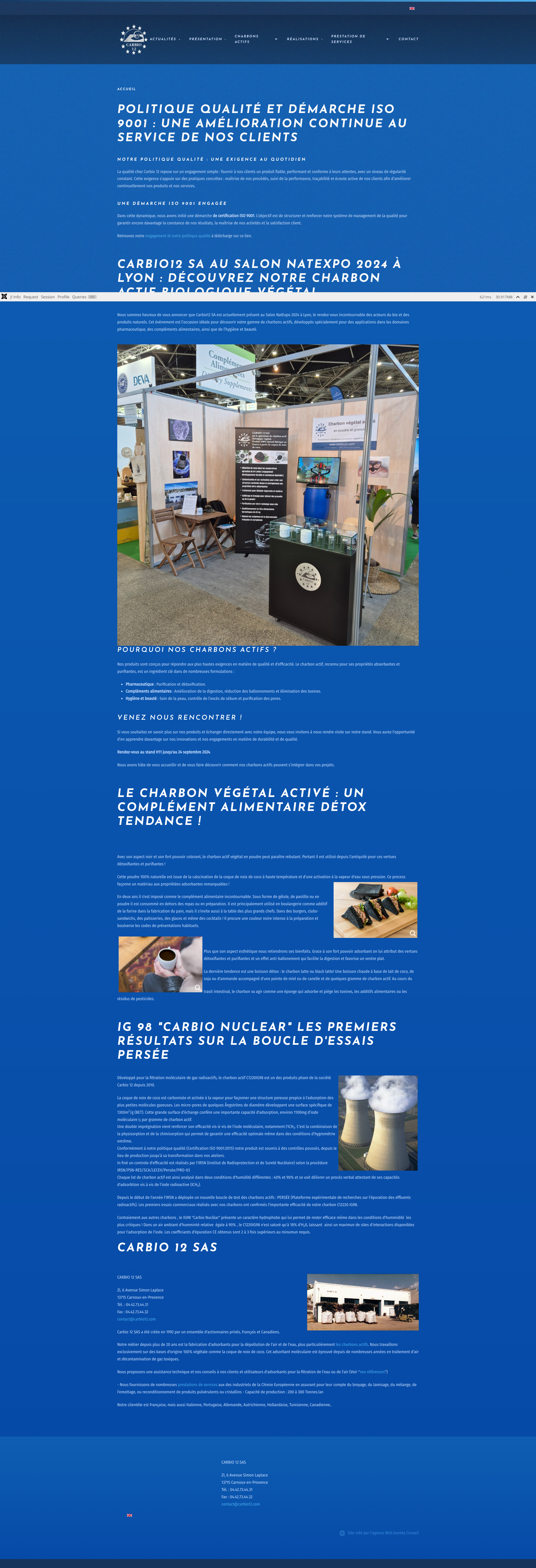 Aperçu du site