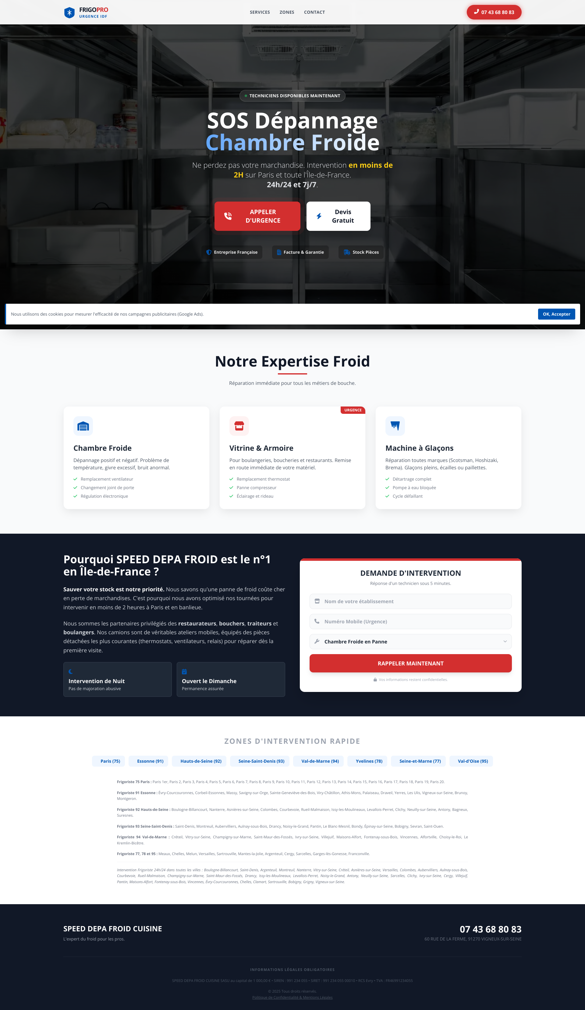 Aperçu du site