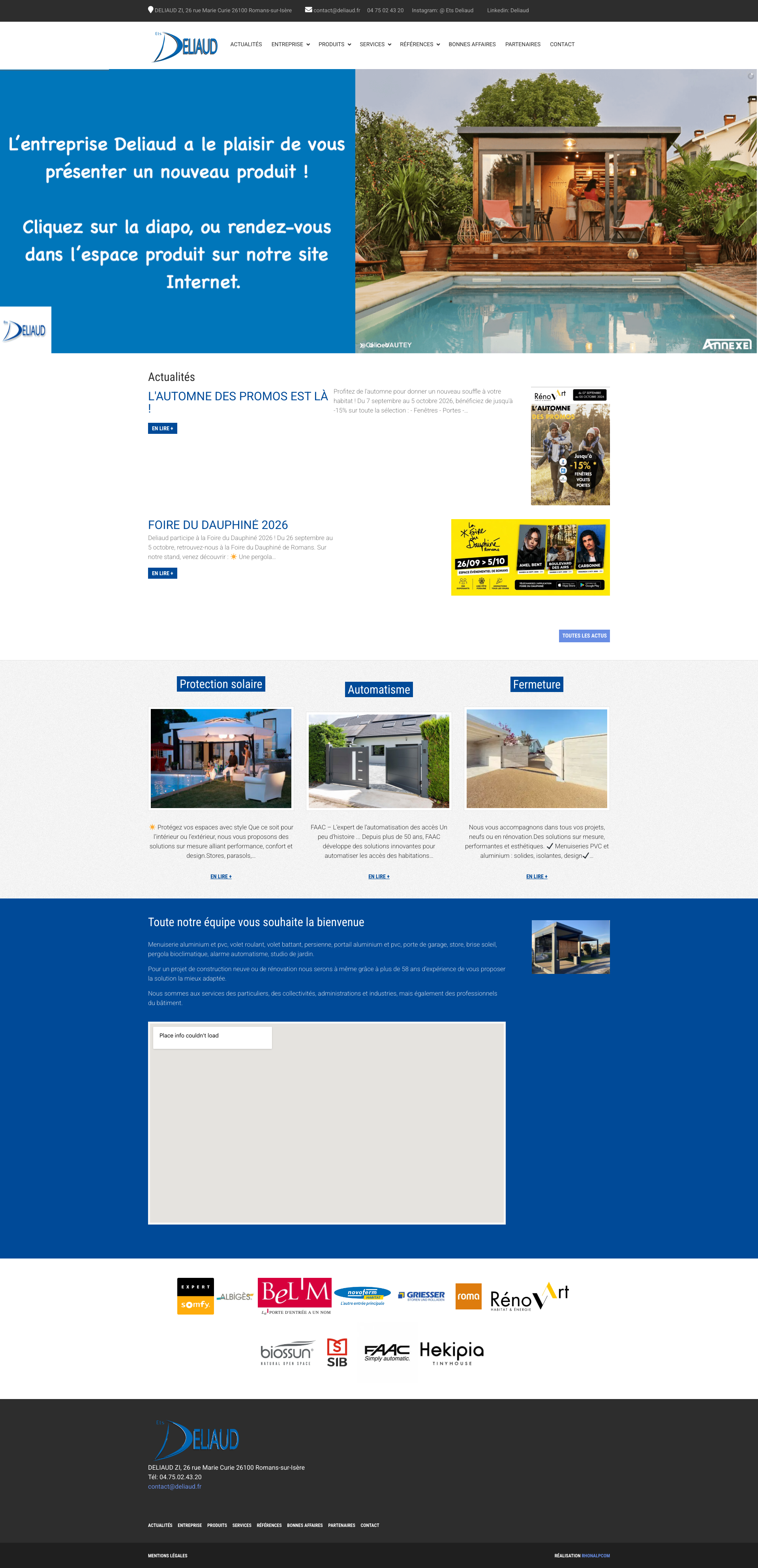 Aperçu du site