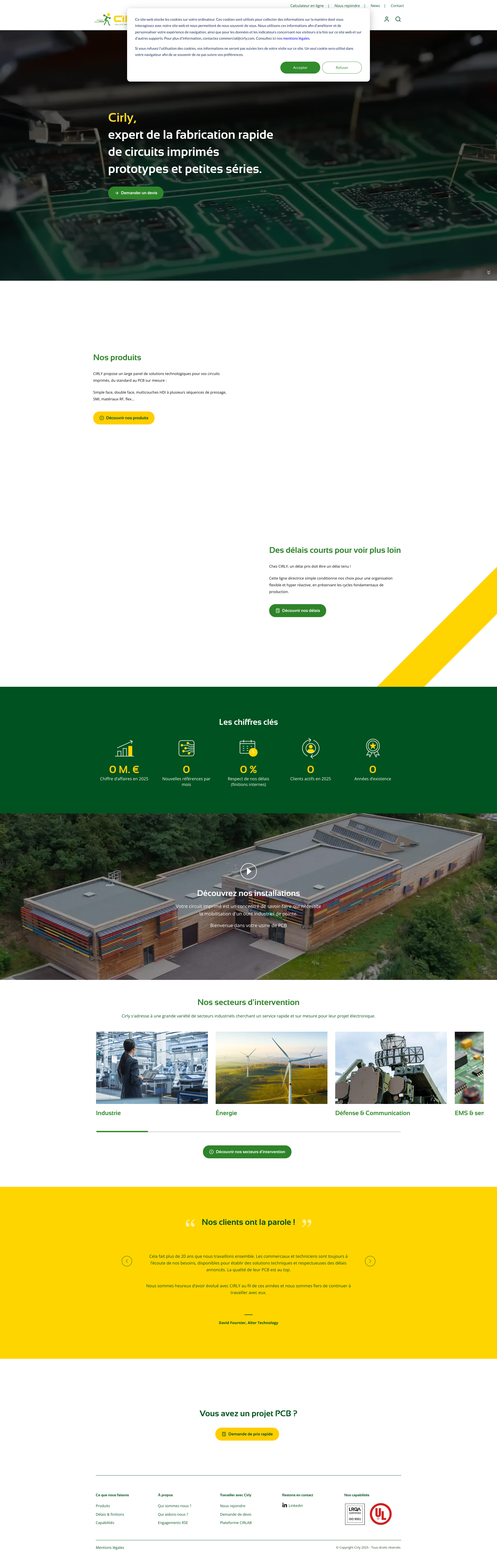 Aperçu du site