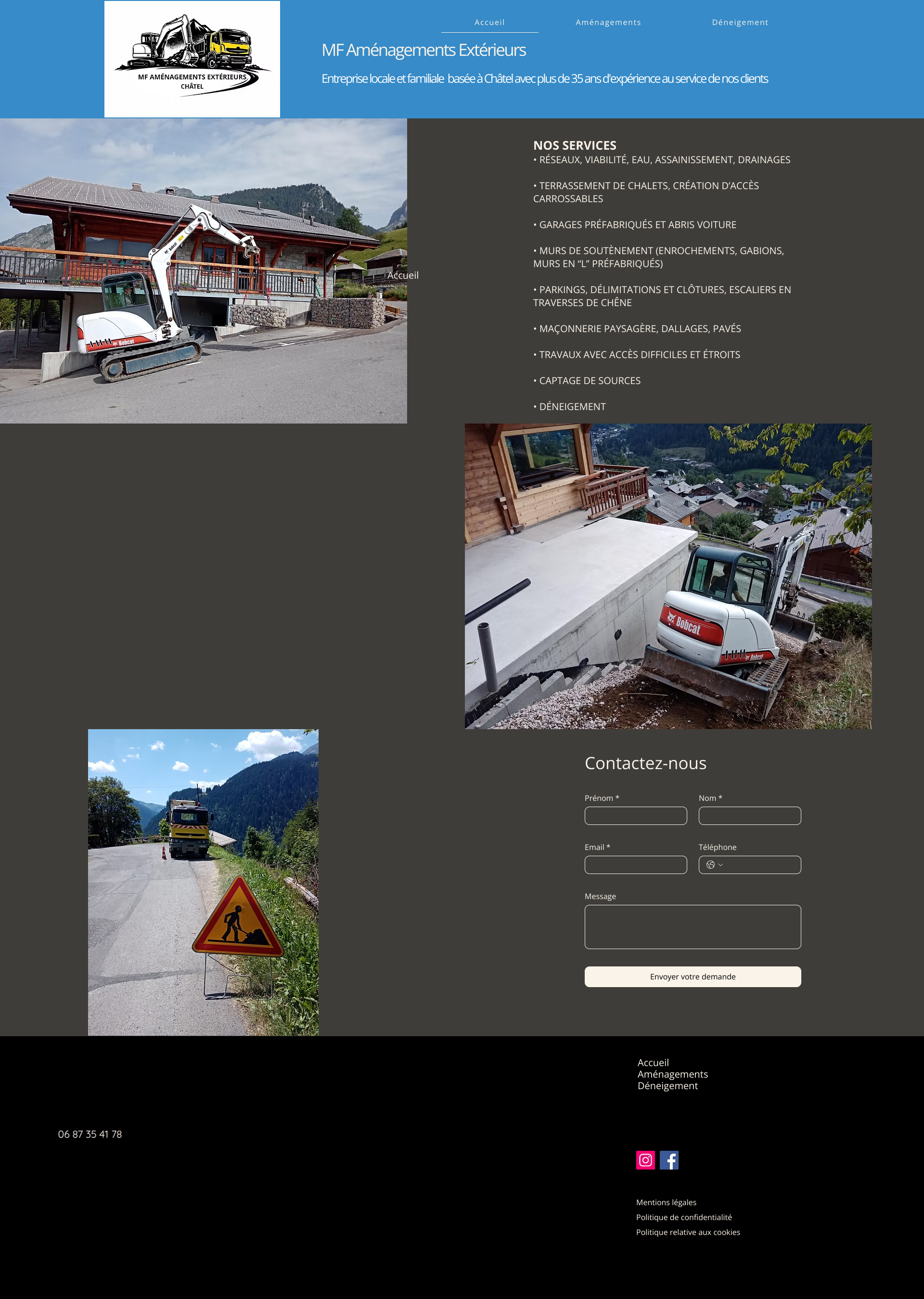 Aperçu du site