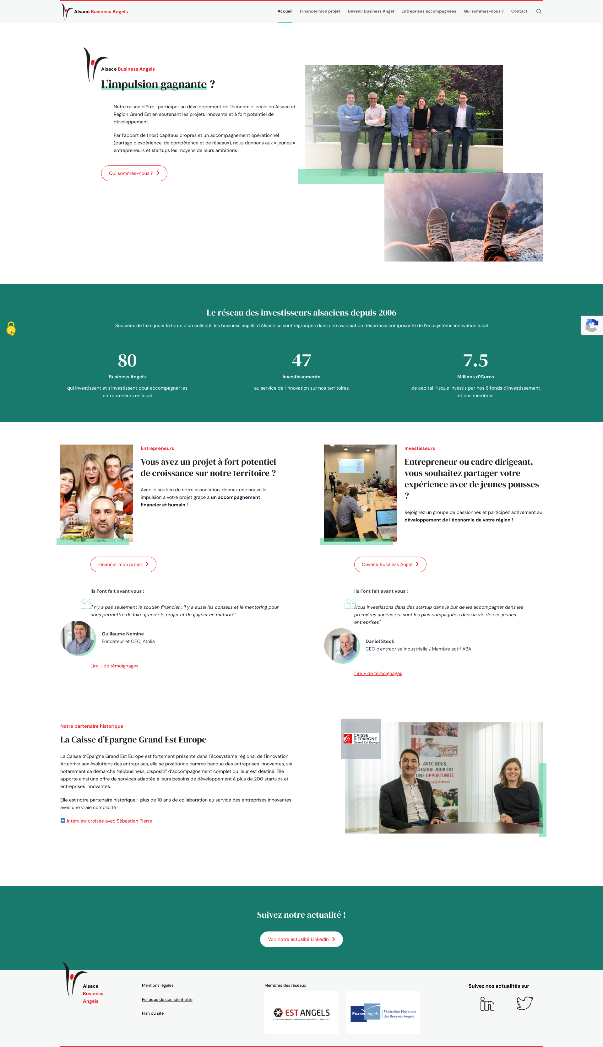 Aperçu du site
