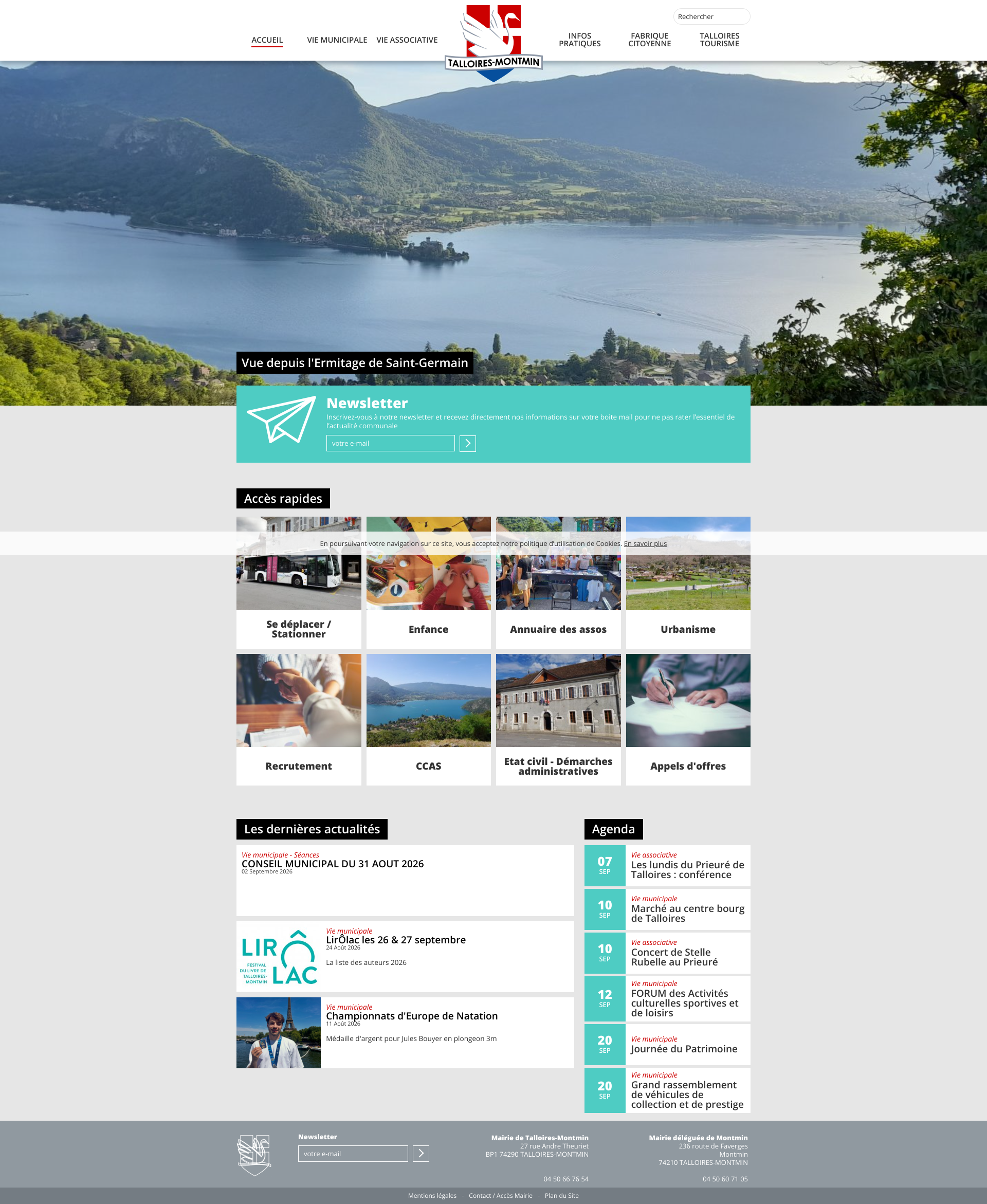 Aperçu du site