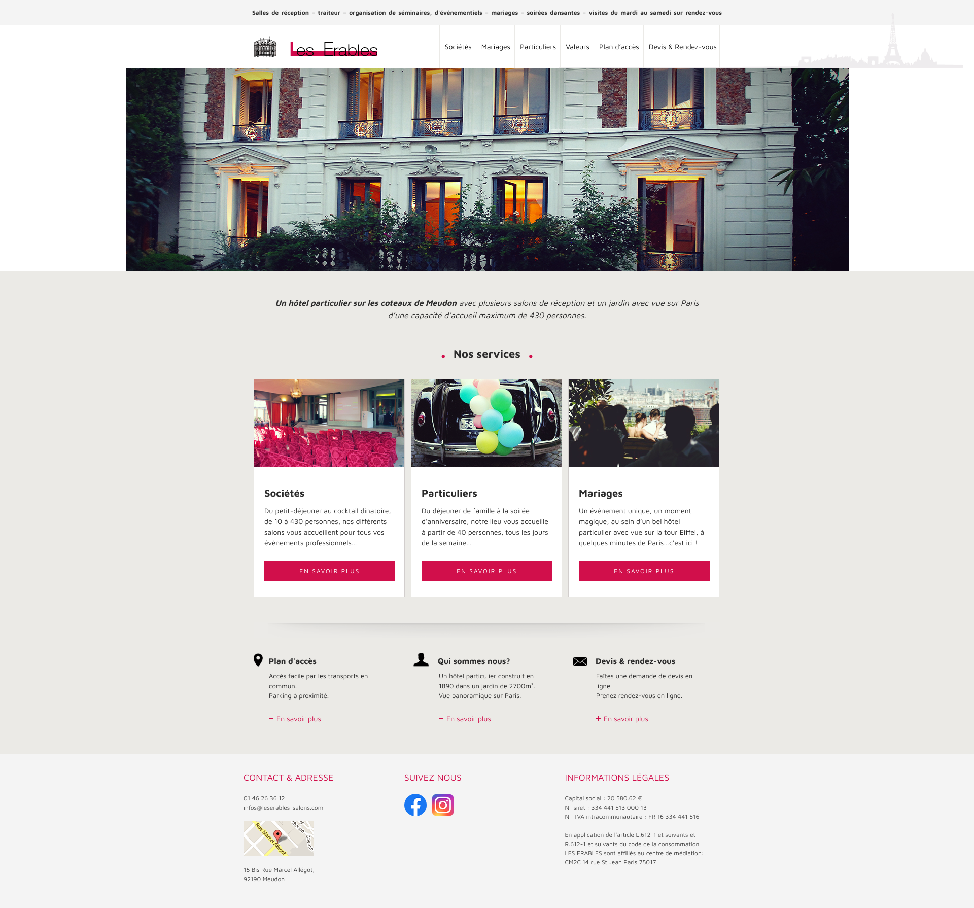 Aperçu du site