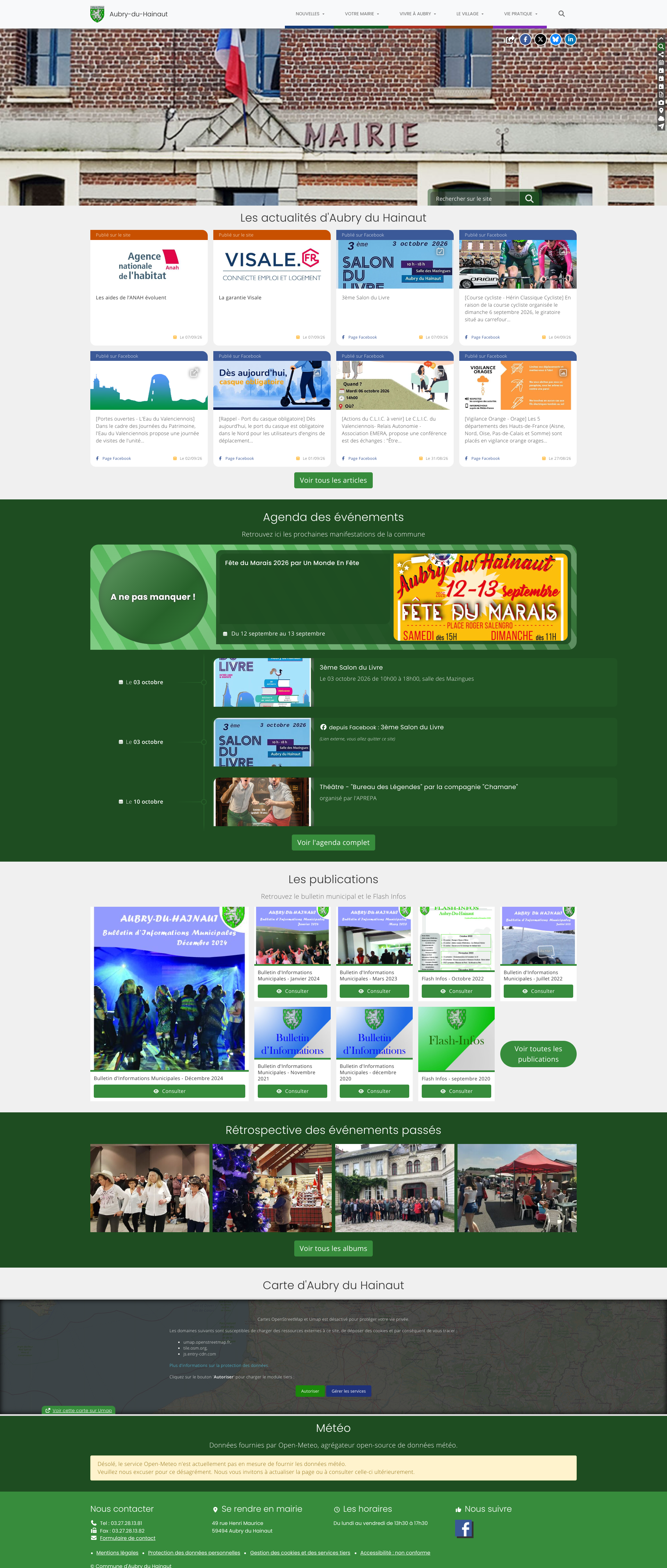 Aperçu du site