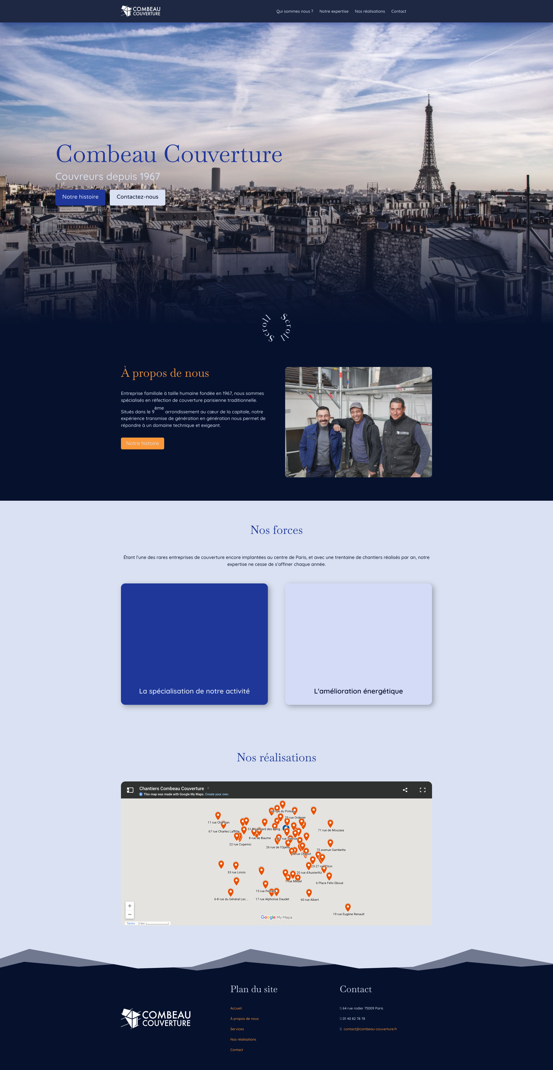 Aperçu du site