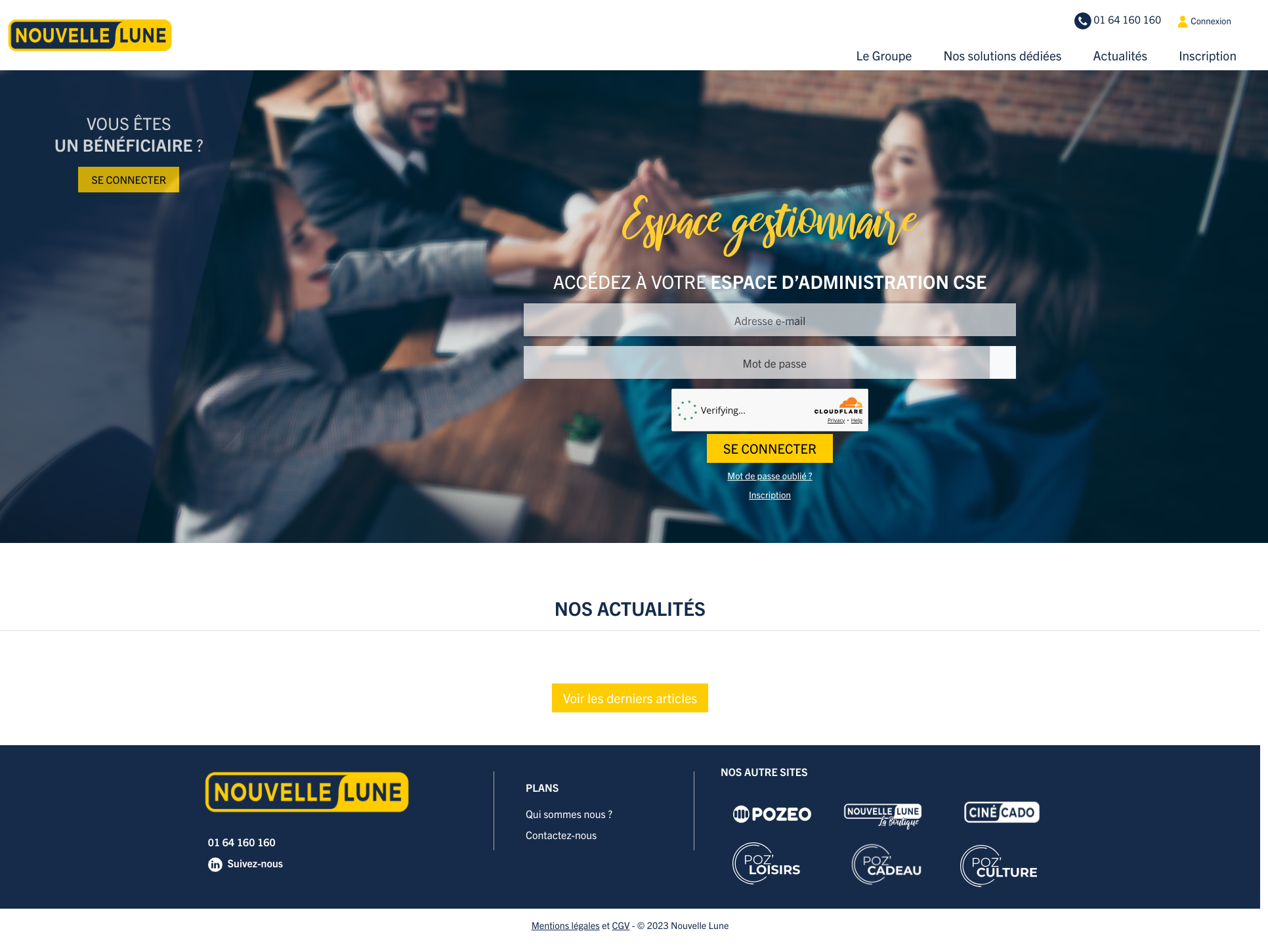 Aperçu du site