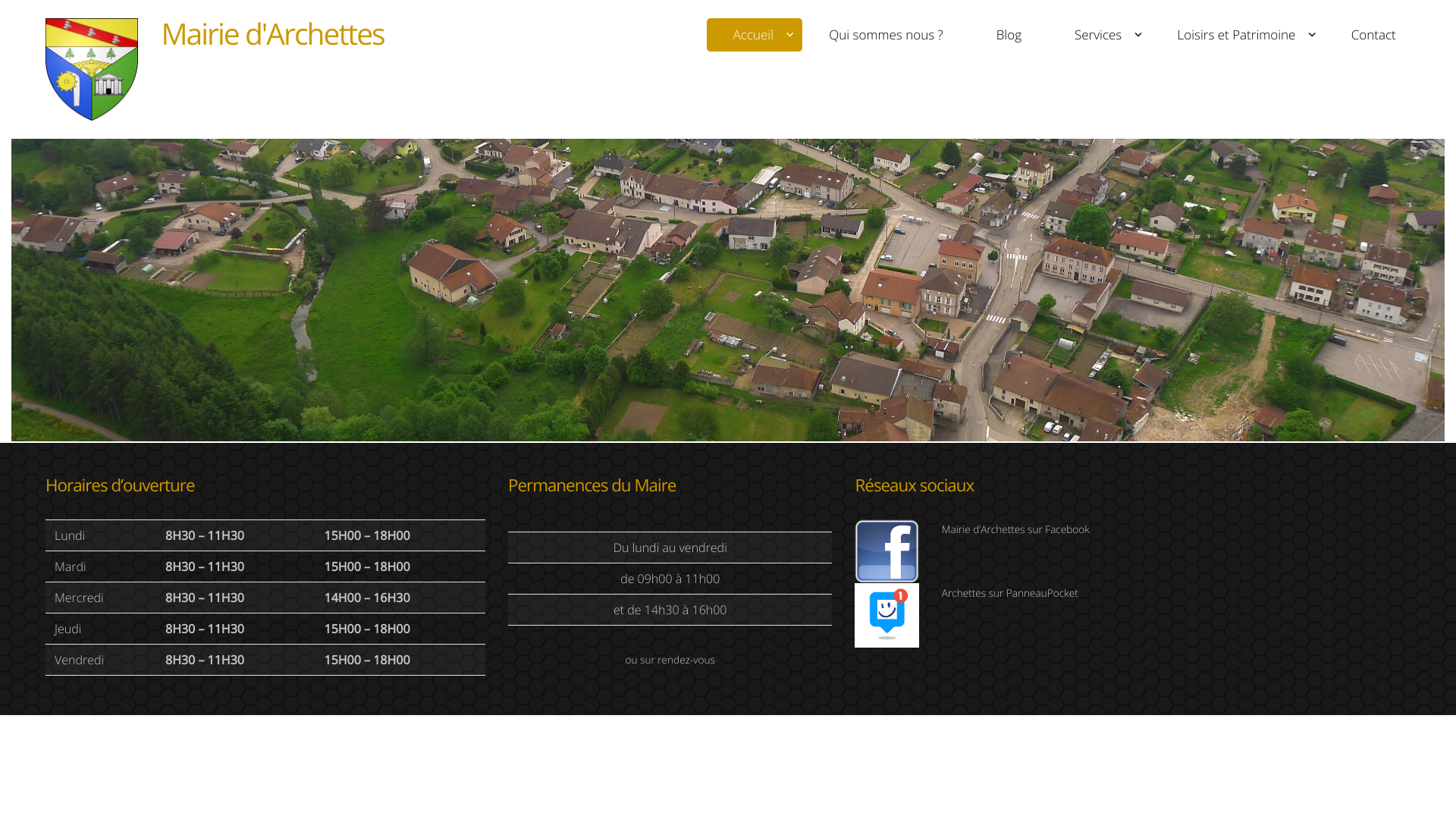Aperçu du site