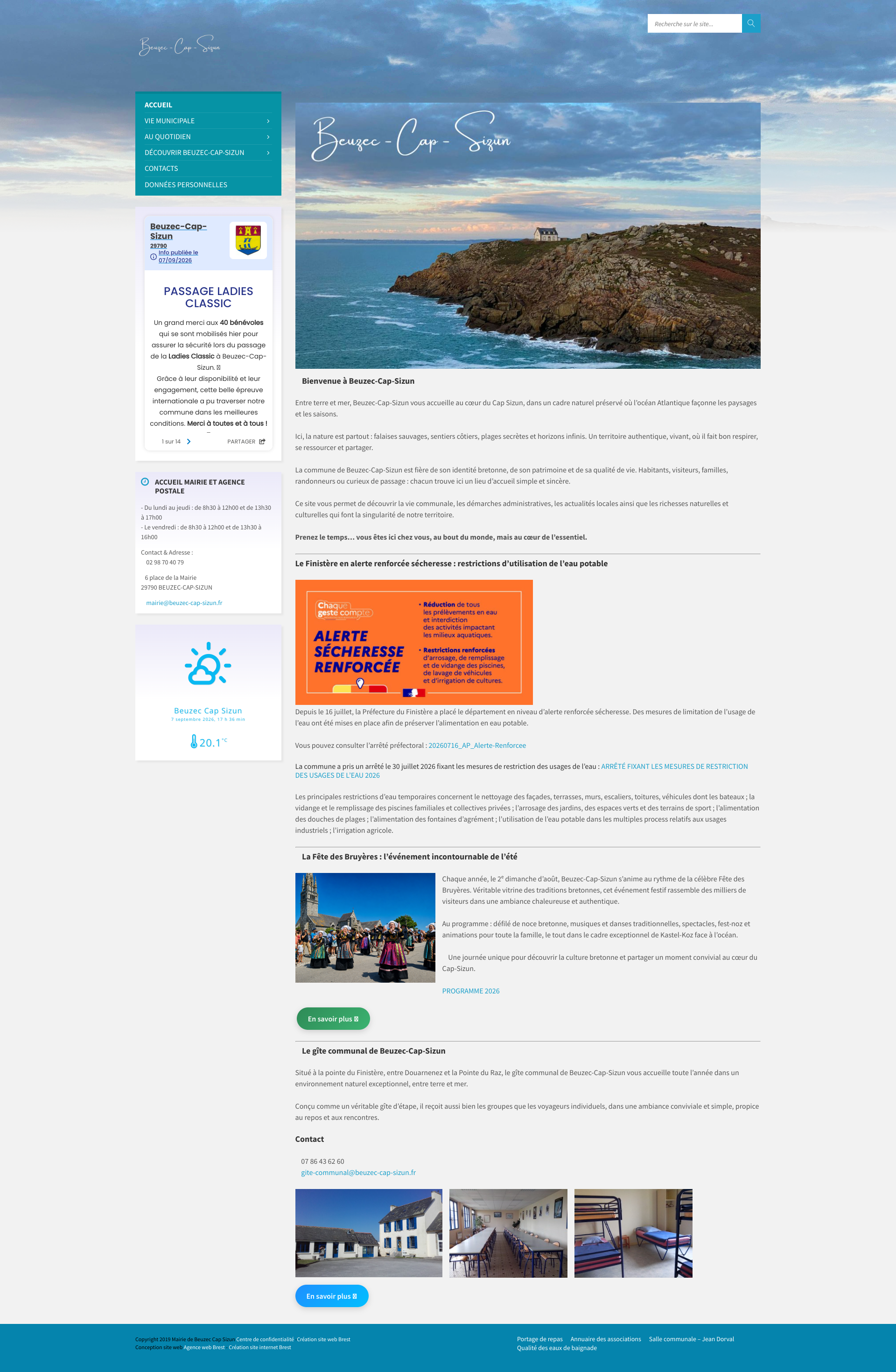 Aperçu du site