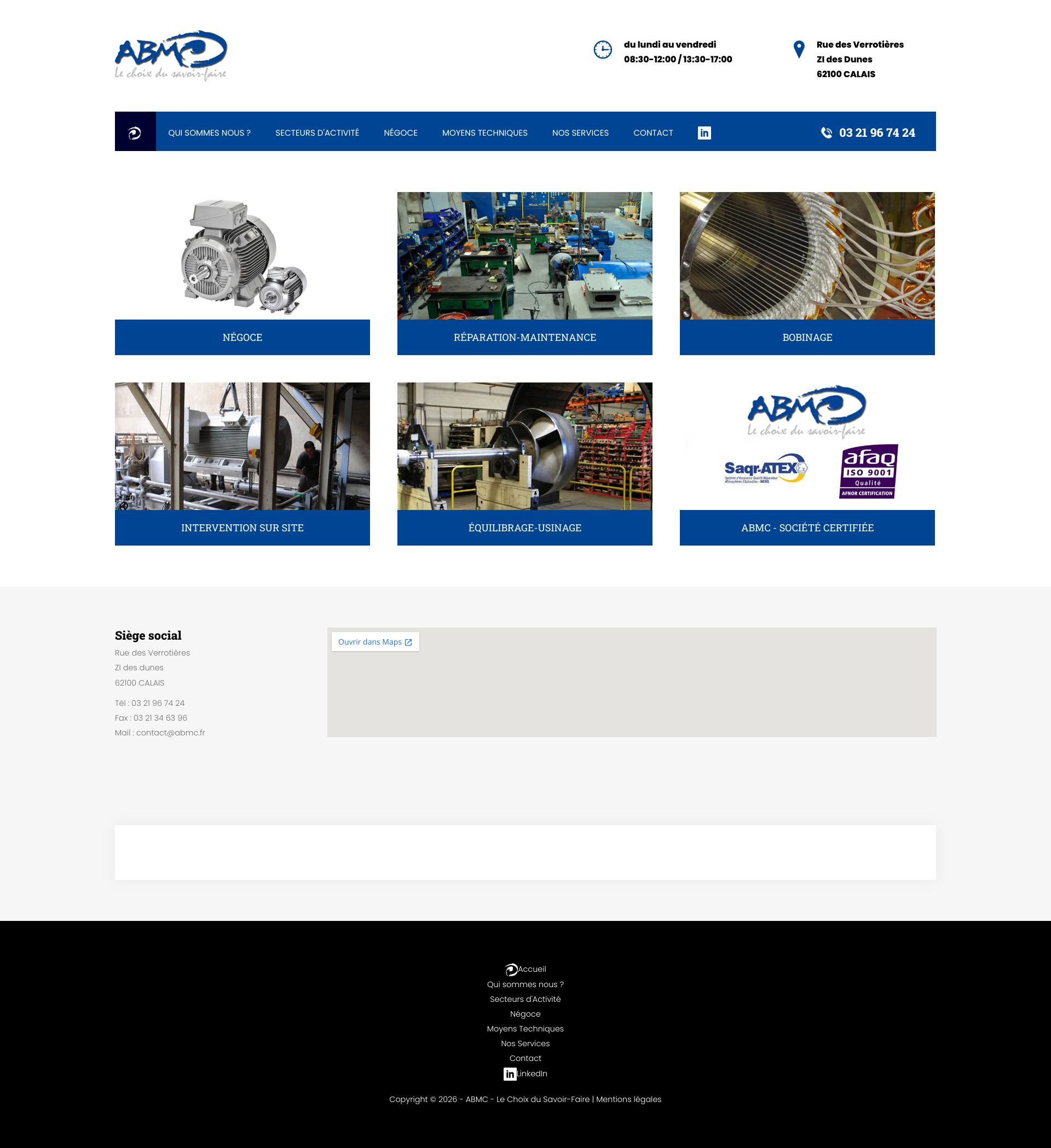 Aperçu du site