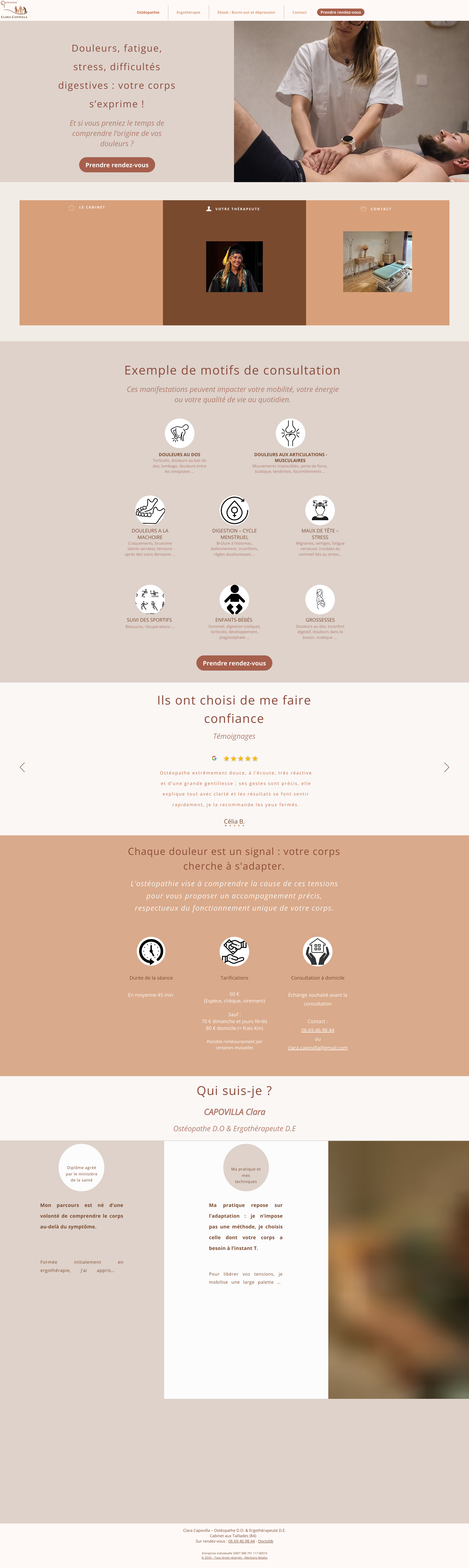 Aperçu du site