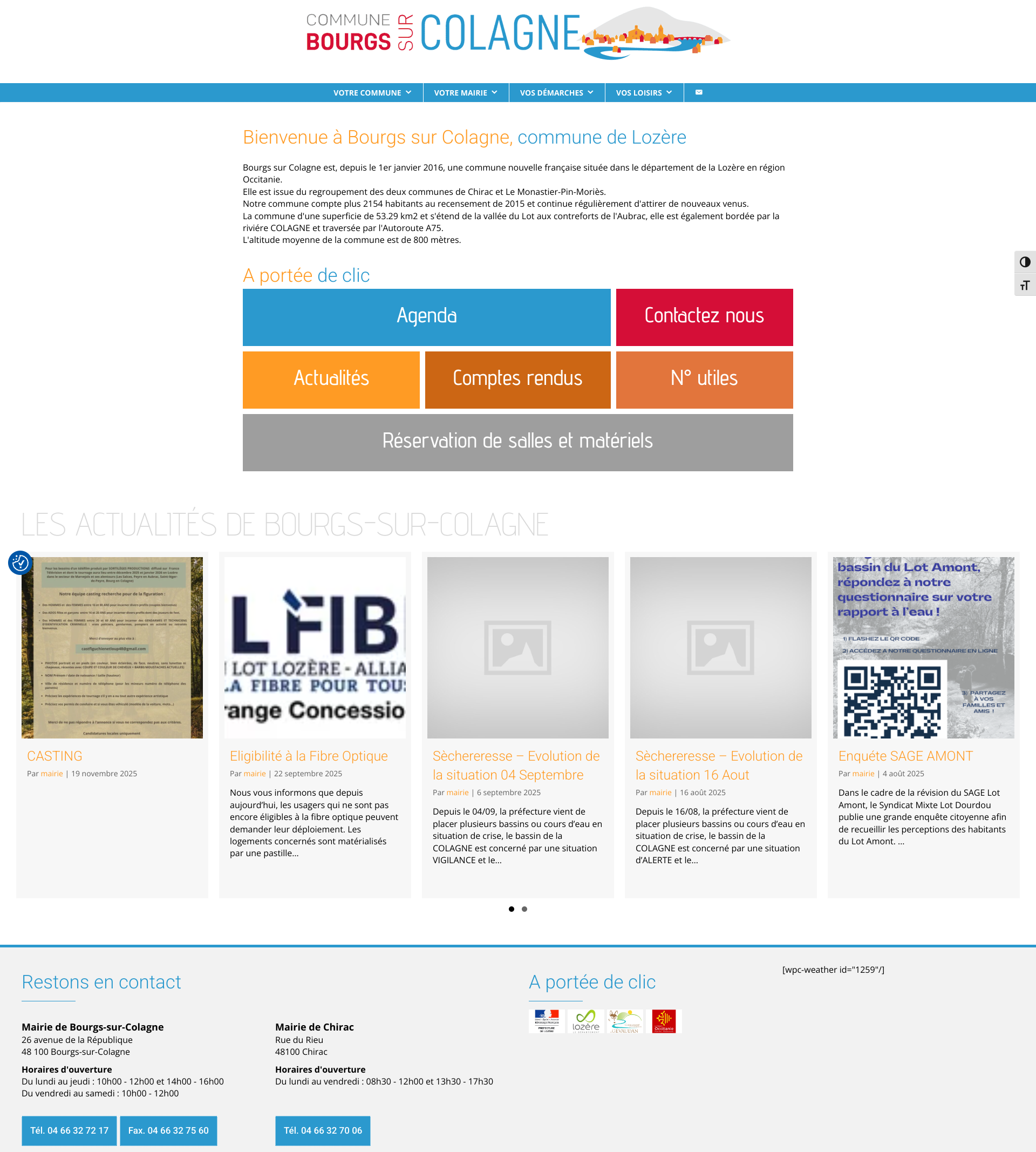 Aperçu du site