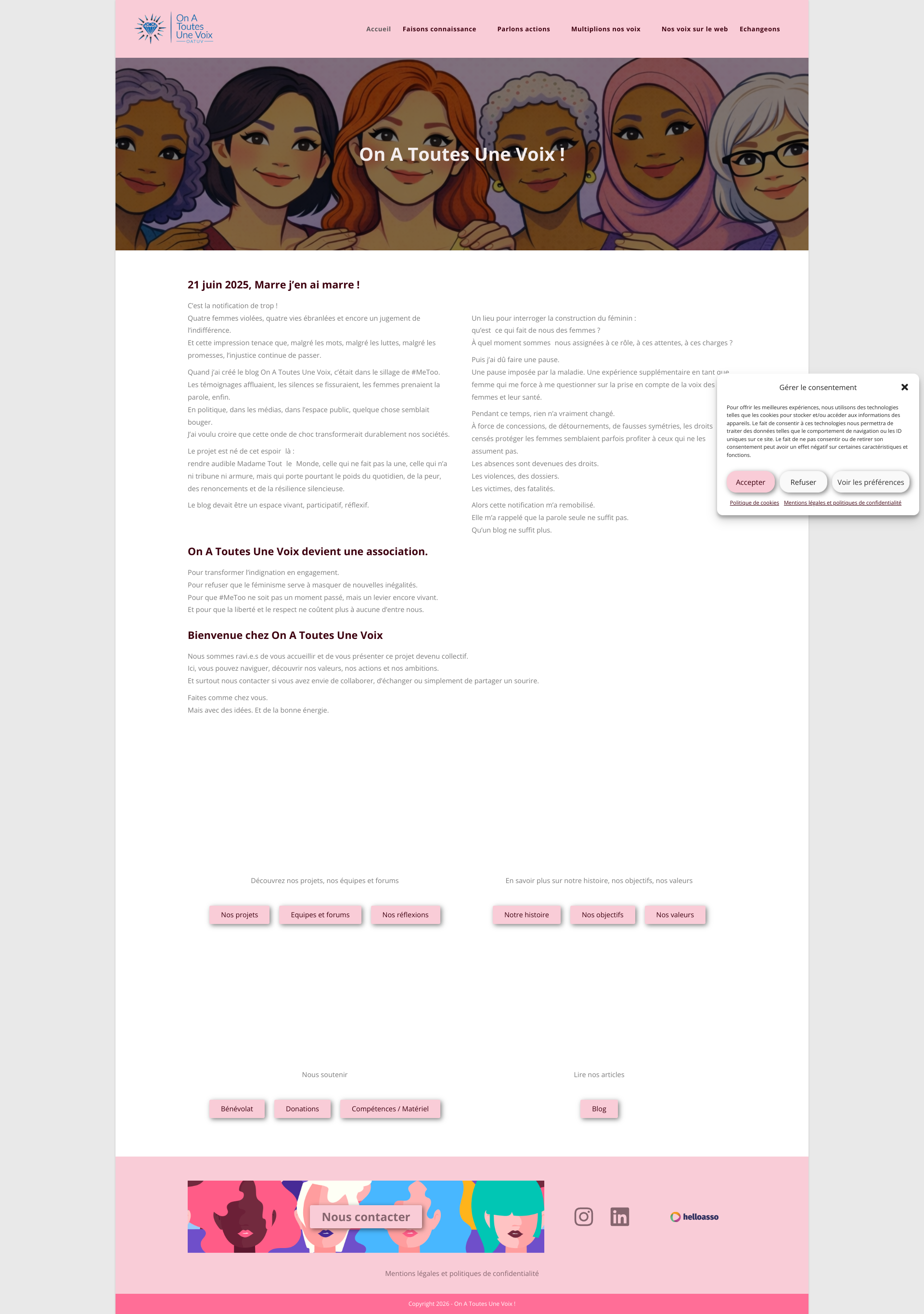 Aperçu du site