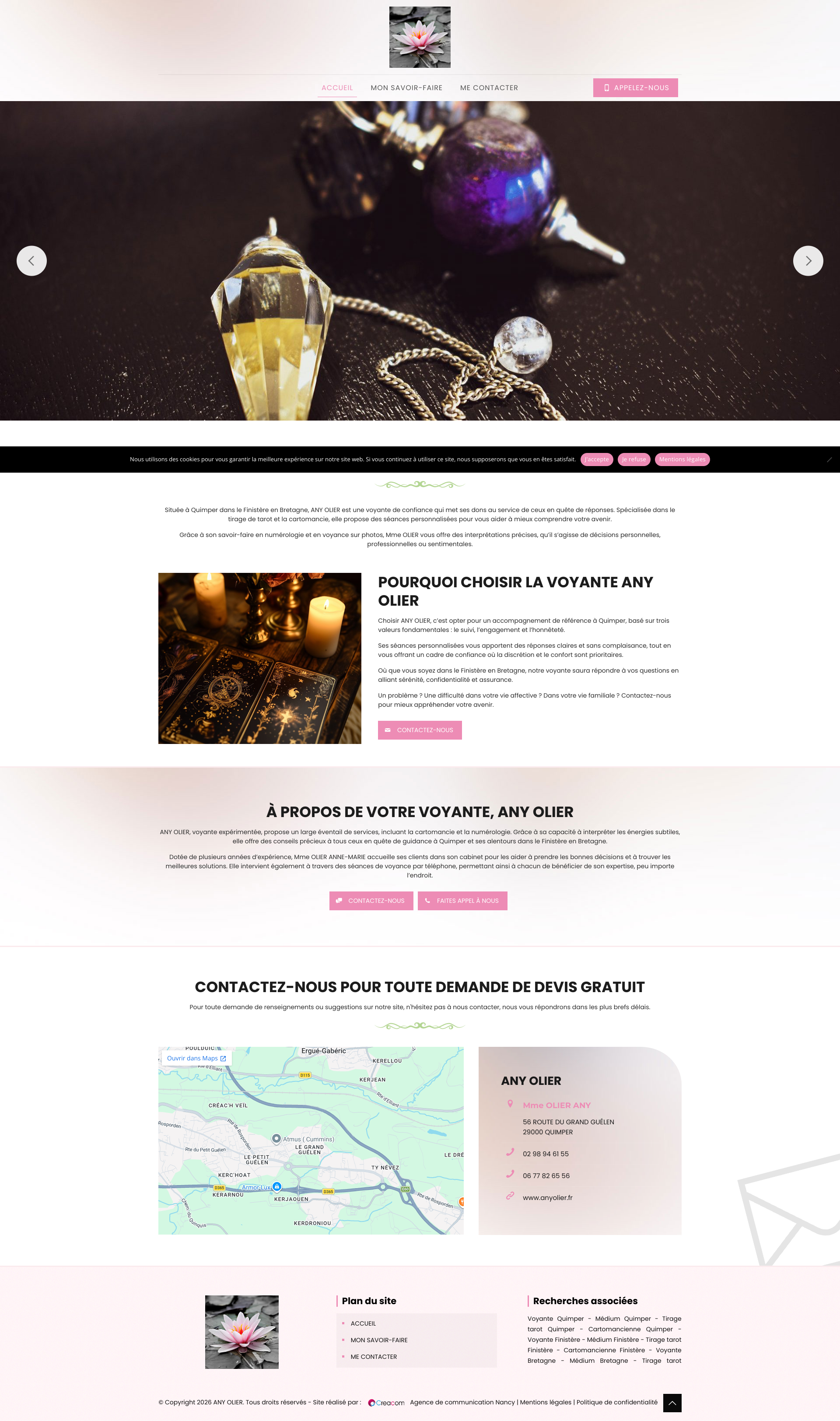 Aperçu du site