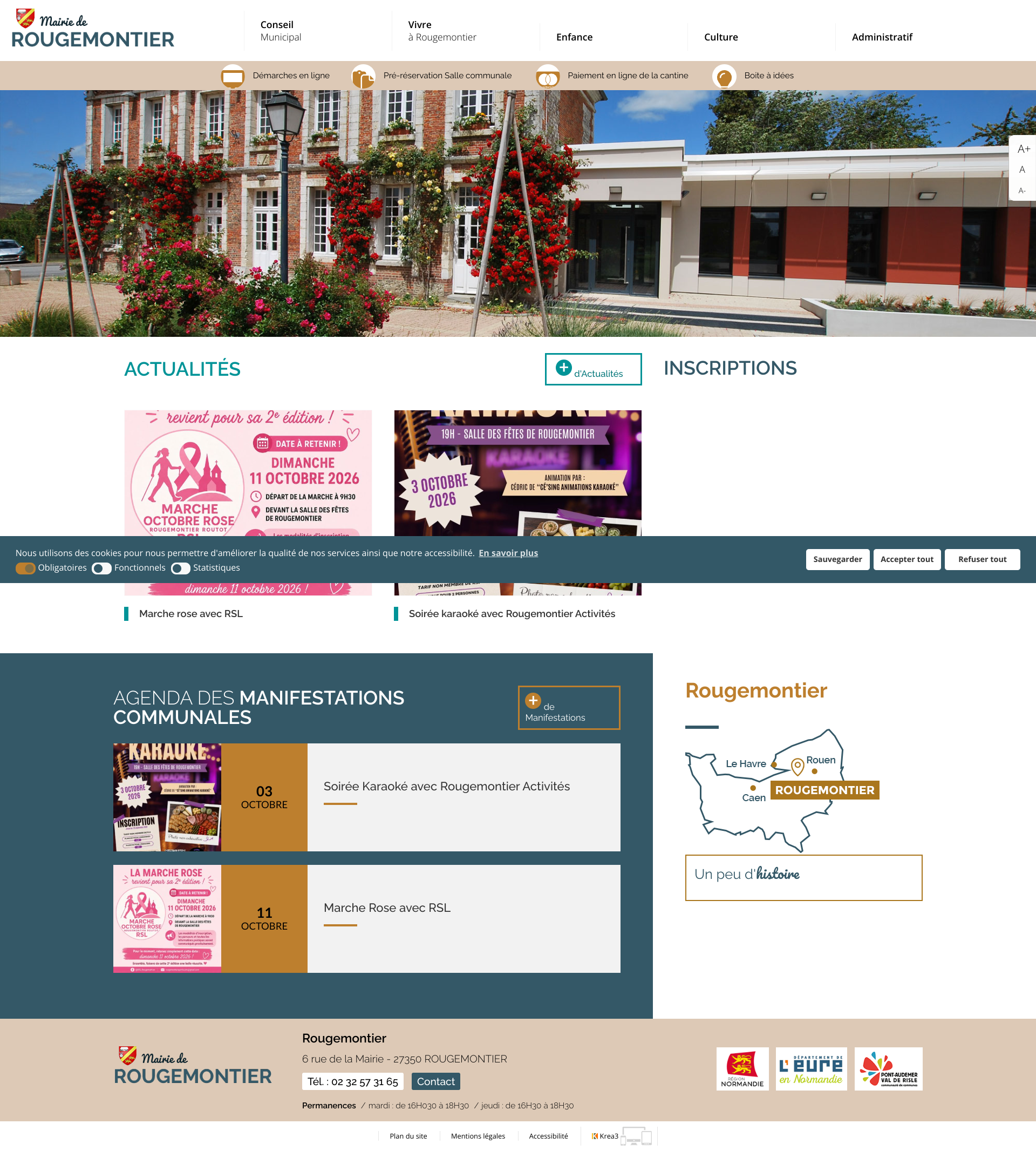Aperçu du site