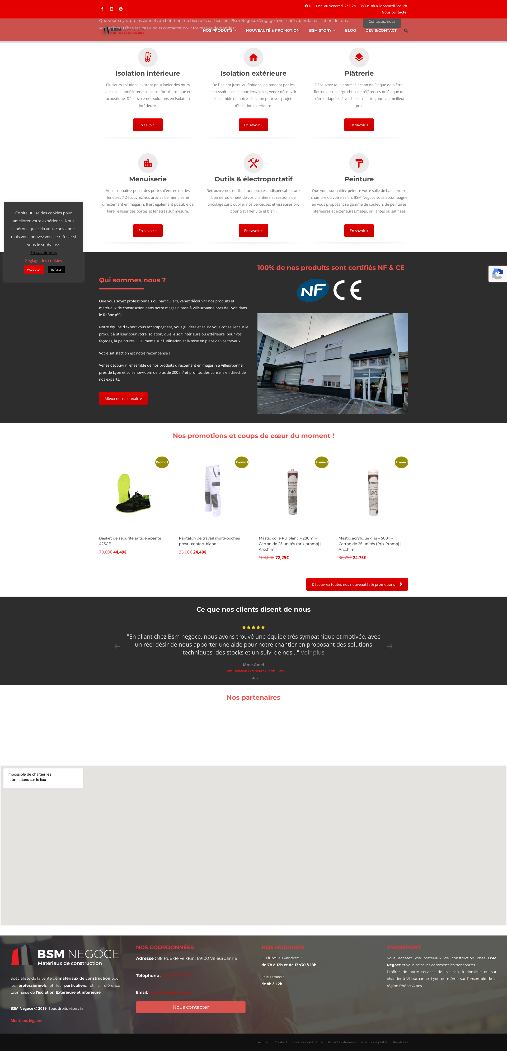 Aperçu du site
