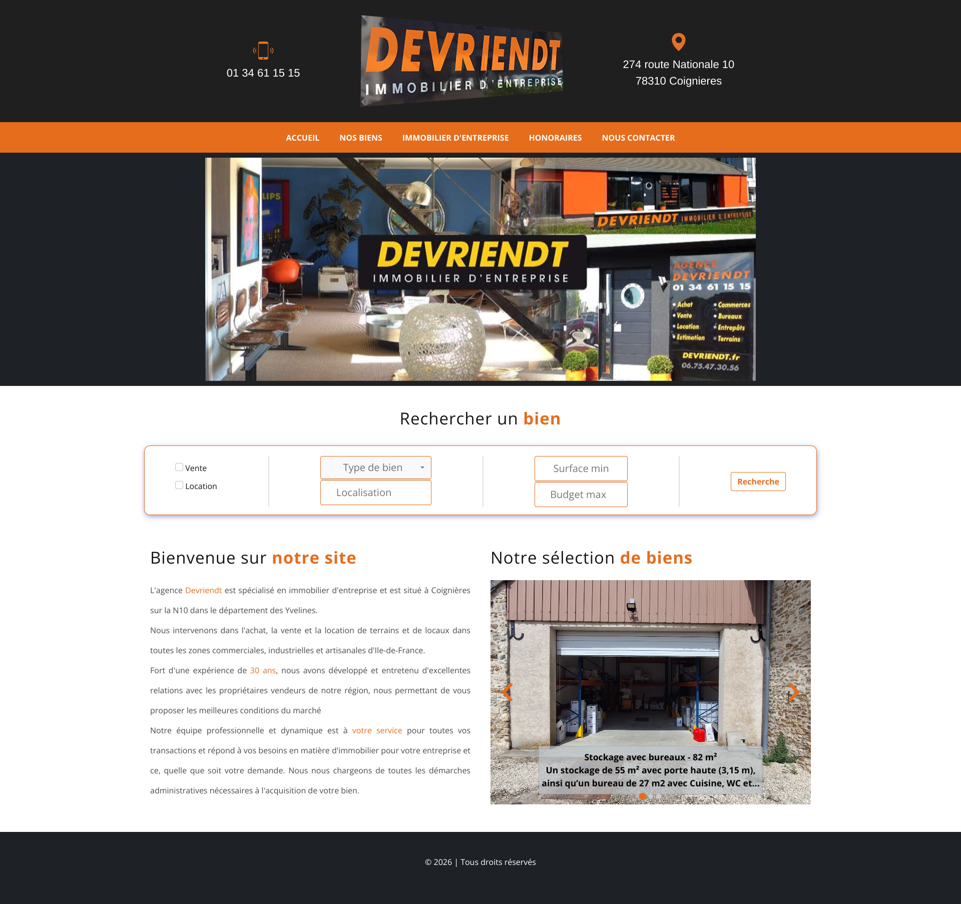 Aperçu du site
