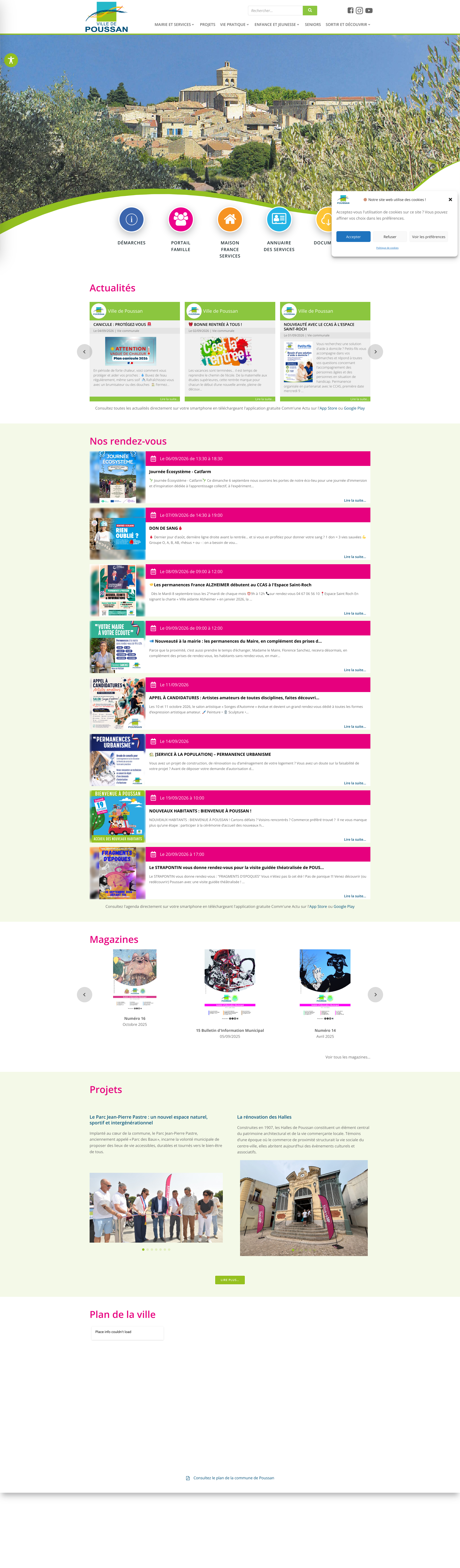 Aperçu du site