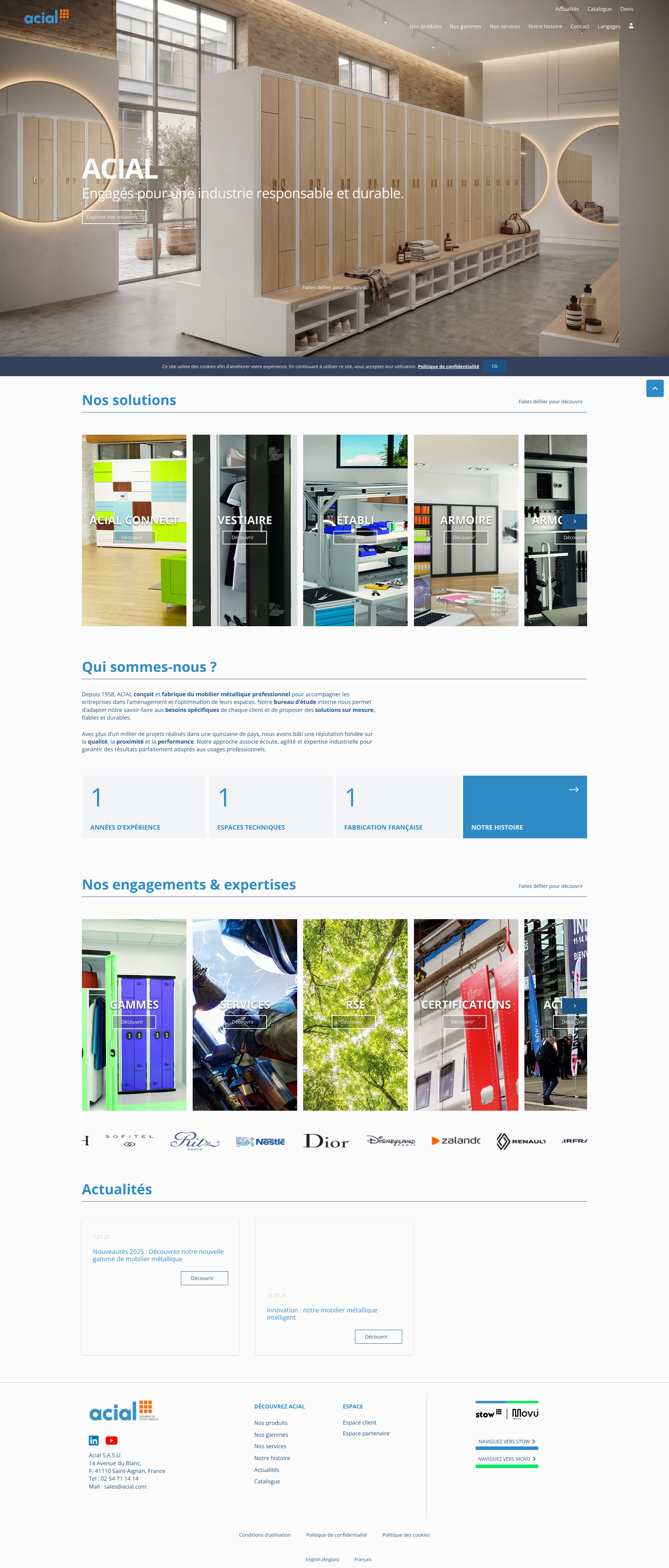 Aperçu du site
