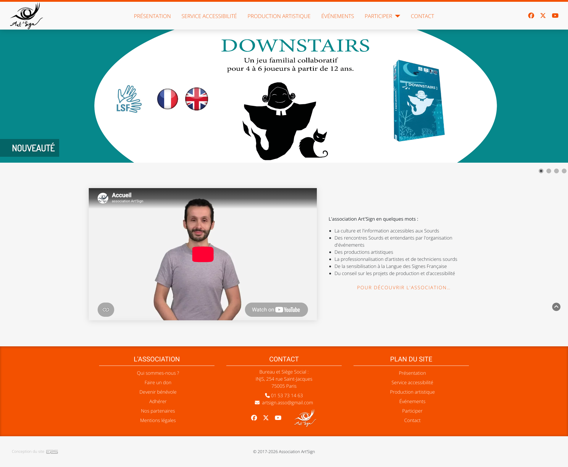 Aperçu du site
