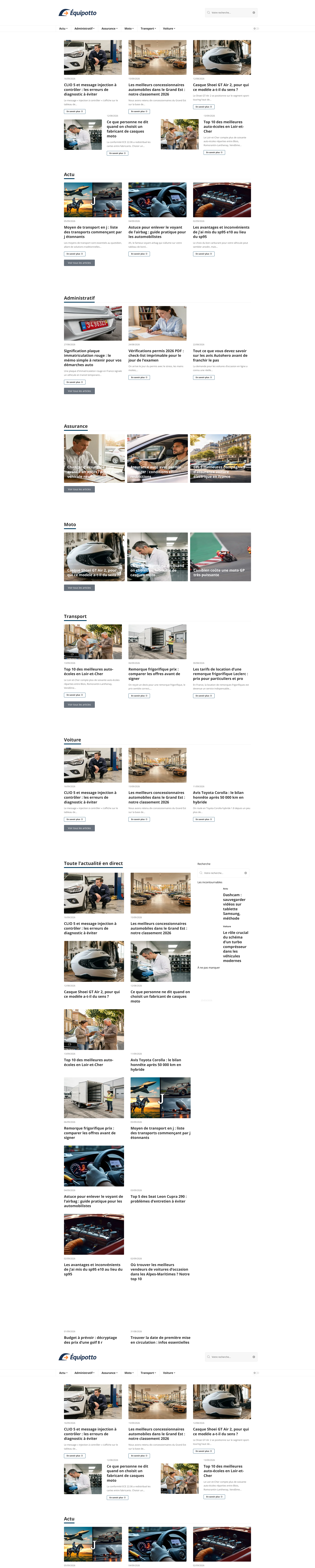 Aperçu du site