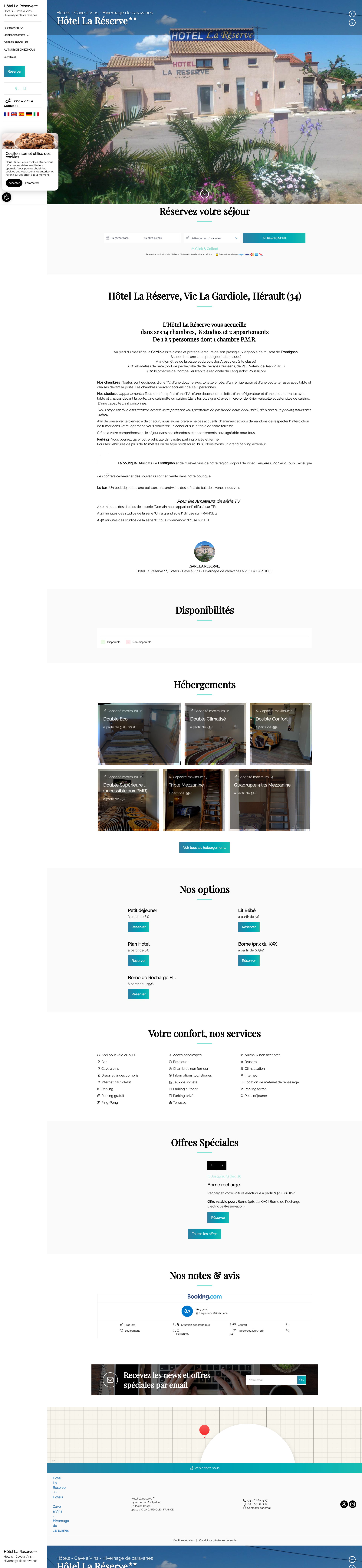 Aperçu du site