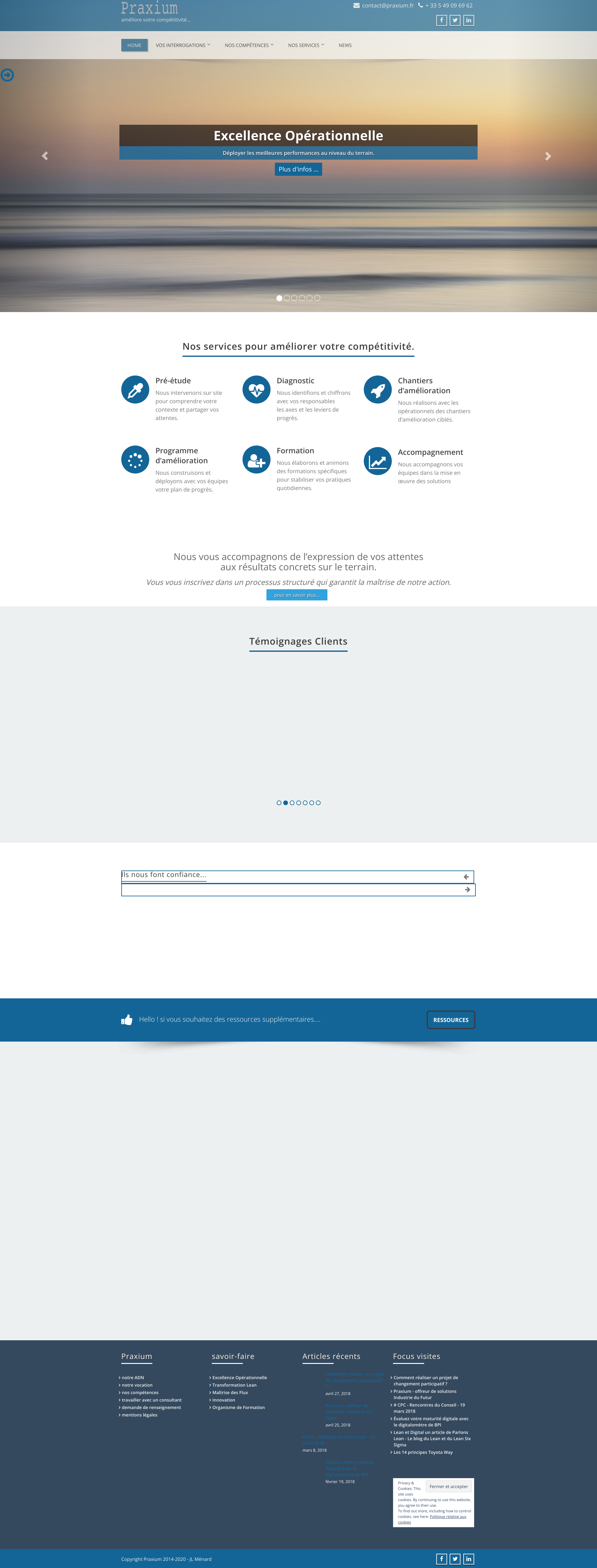 Aperçu du site