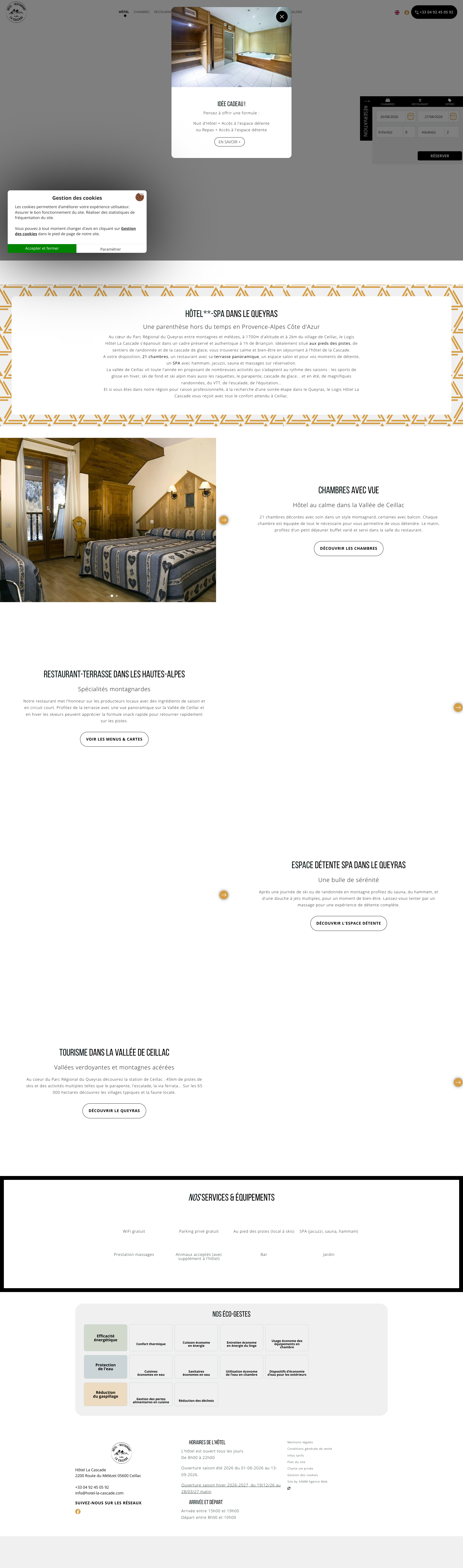 Aperçu du site