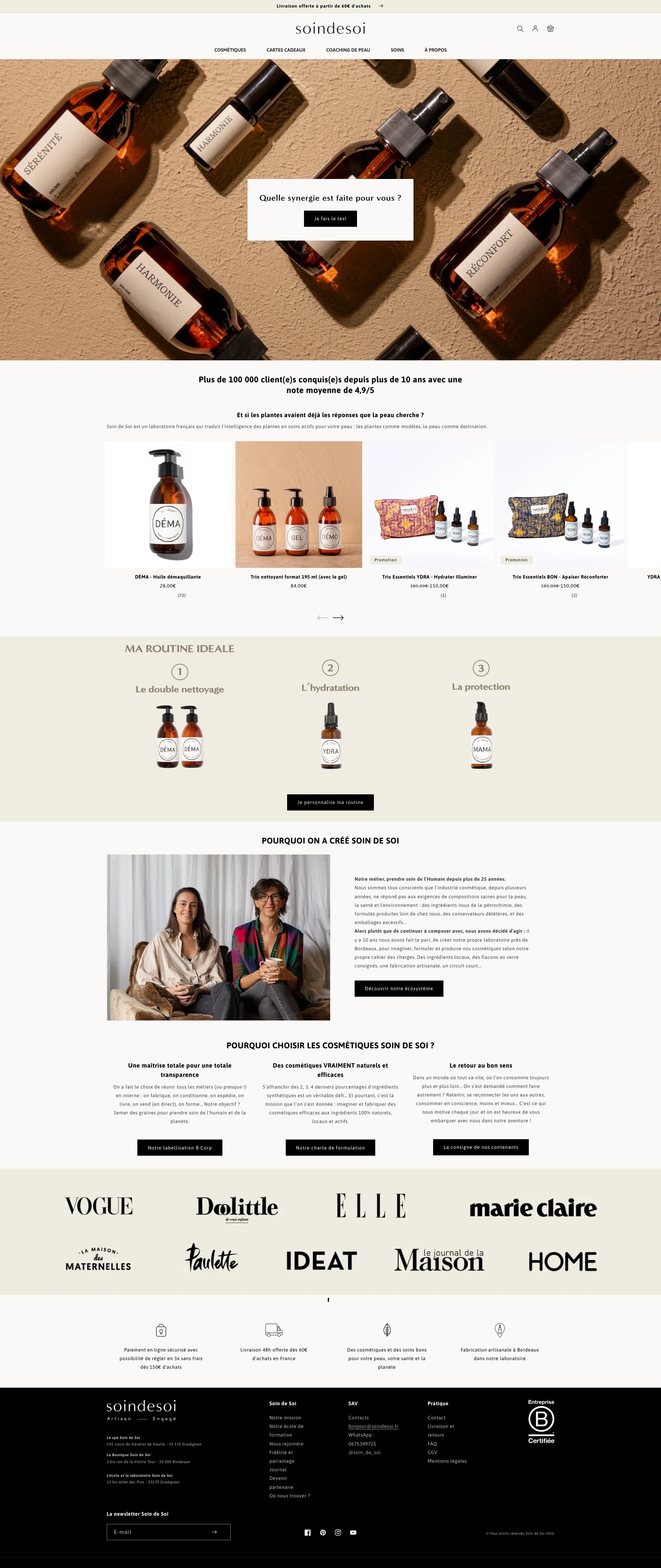 Aperçu du site