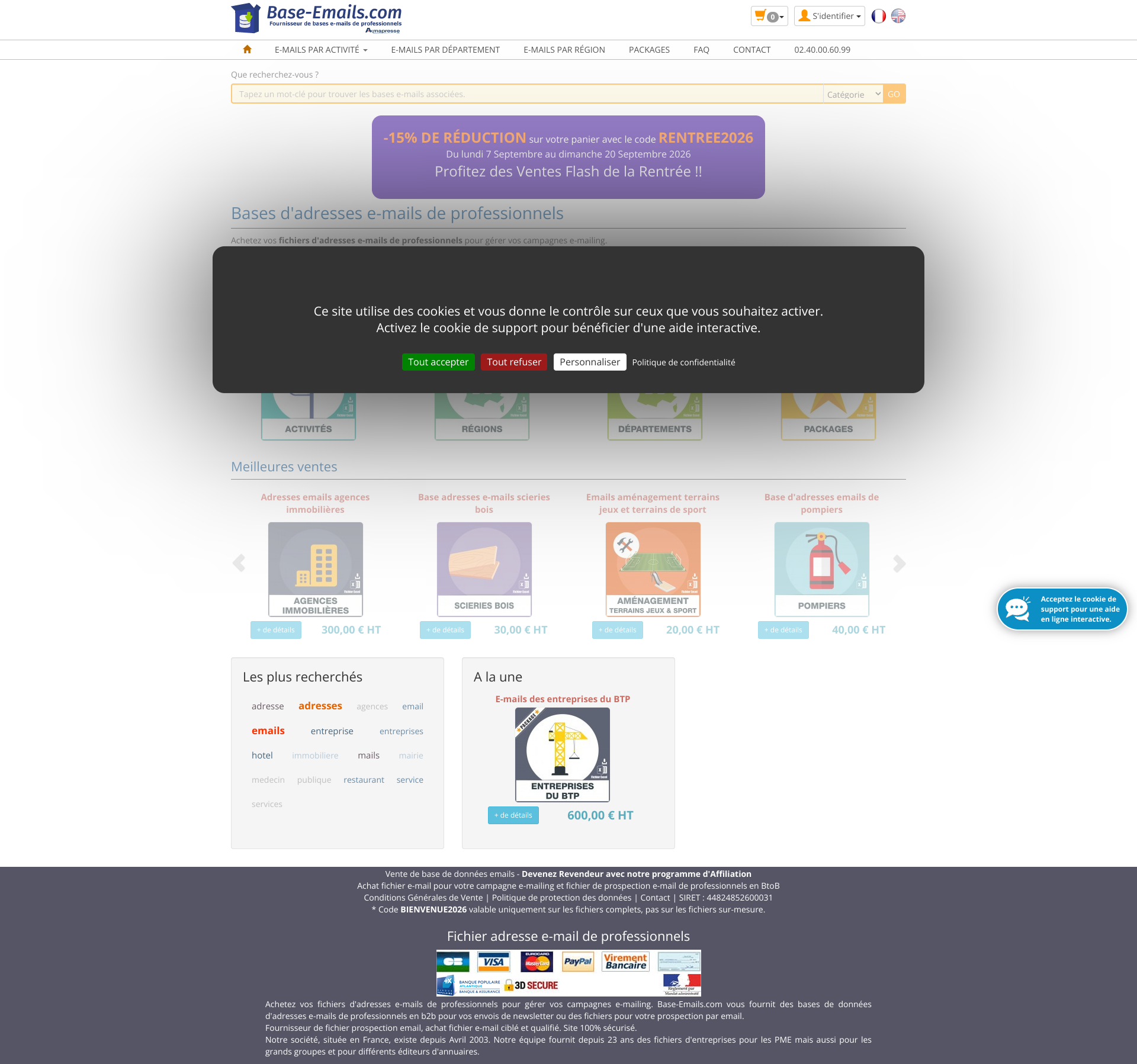 Aperçu du site